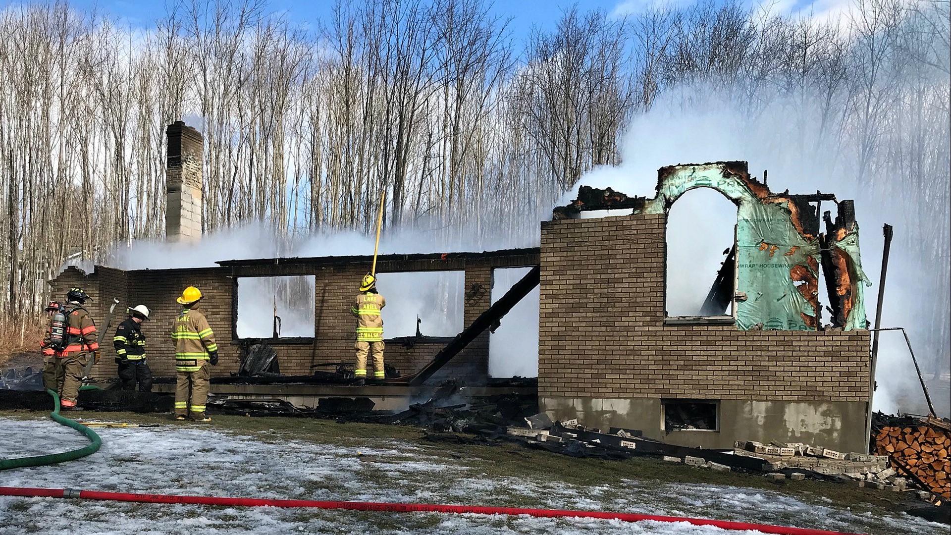 Home Destroyed by Fire in Wayne County