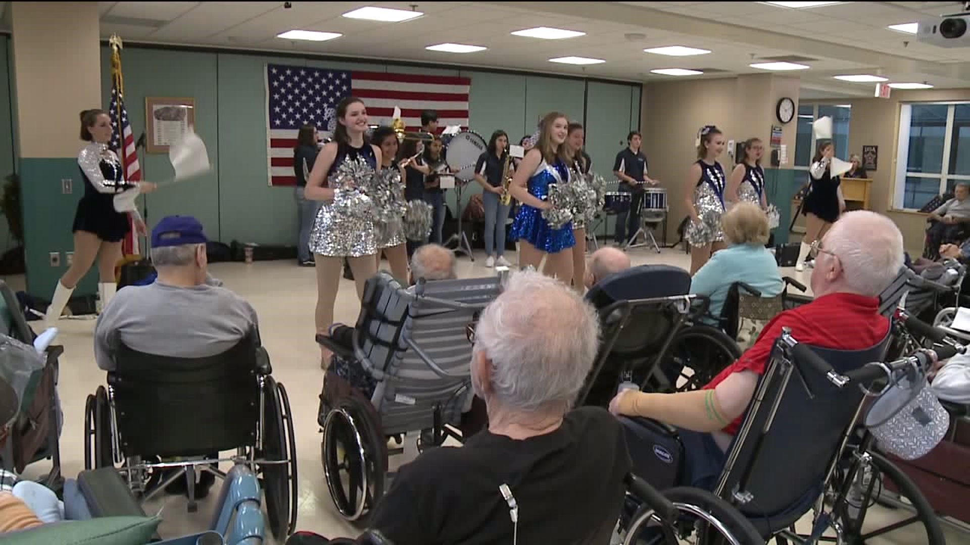 Abington Heights Band, Dancers Perform for Veterans at Gino Merli Center
