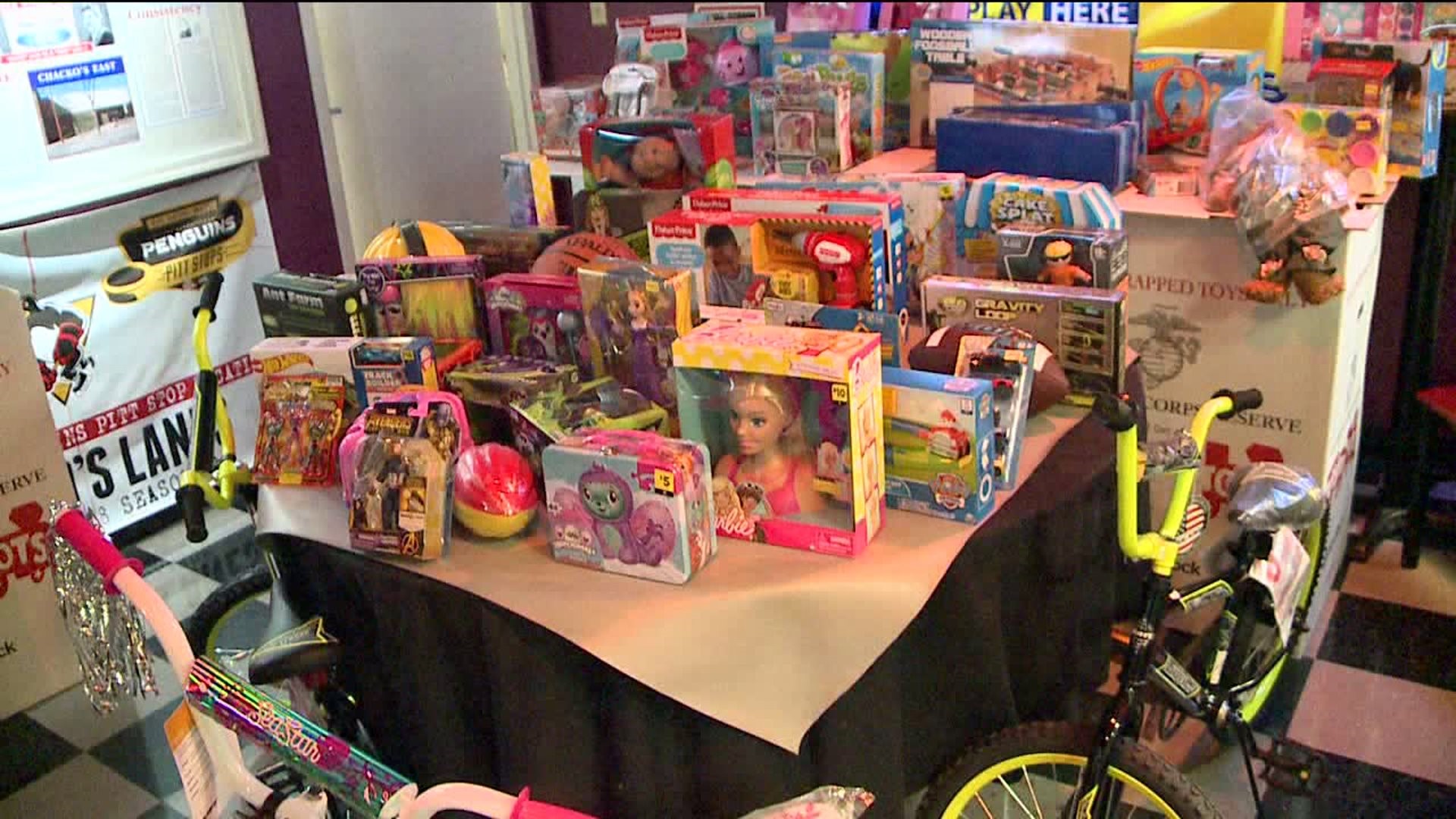 Fundraiser for Toys for Tots in Wilkes-Barre