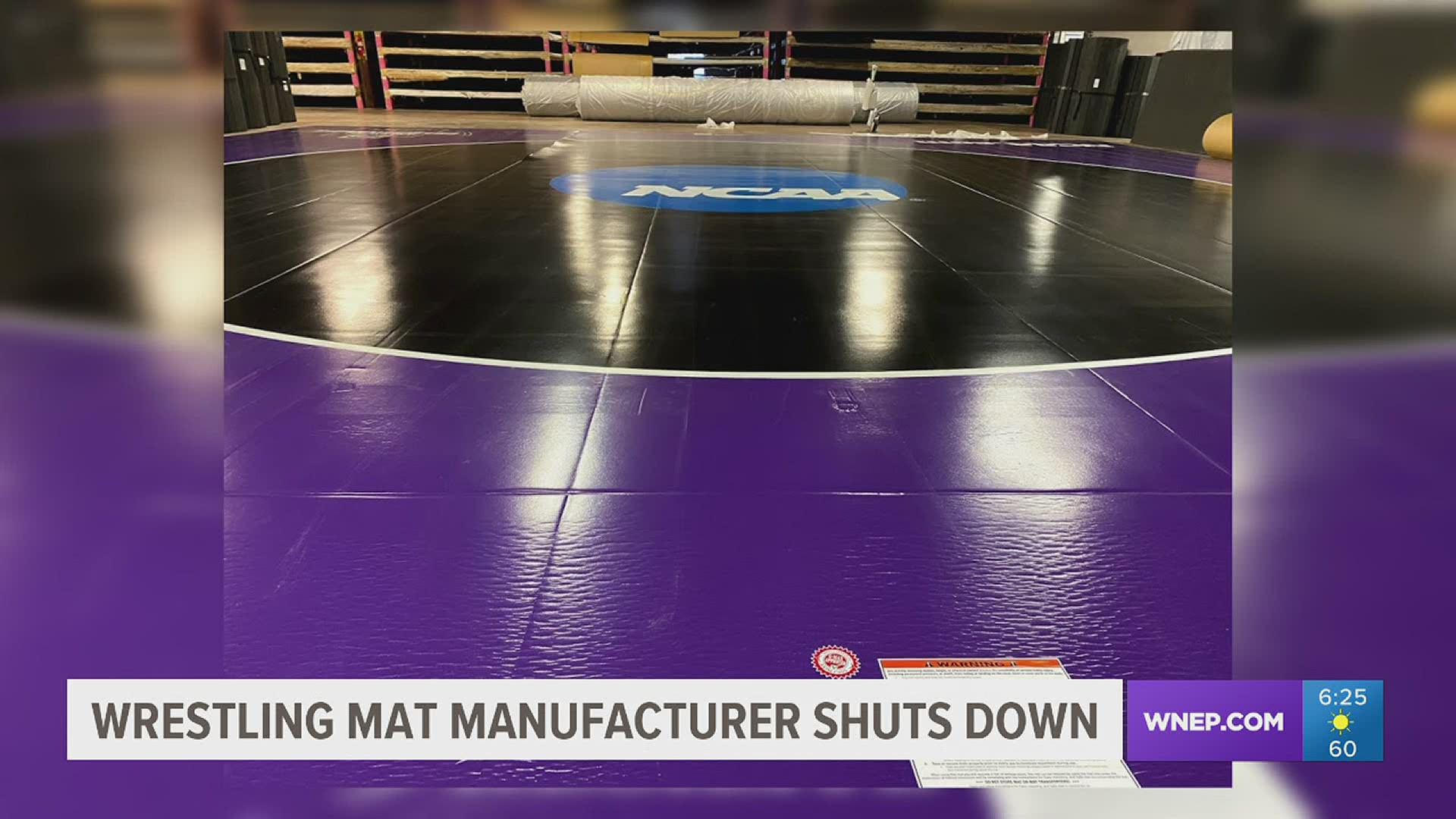 Resilite Mat Manufacturer Company in Northumberland County made the mats for the NCAA Wrestling Championships