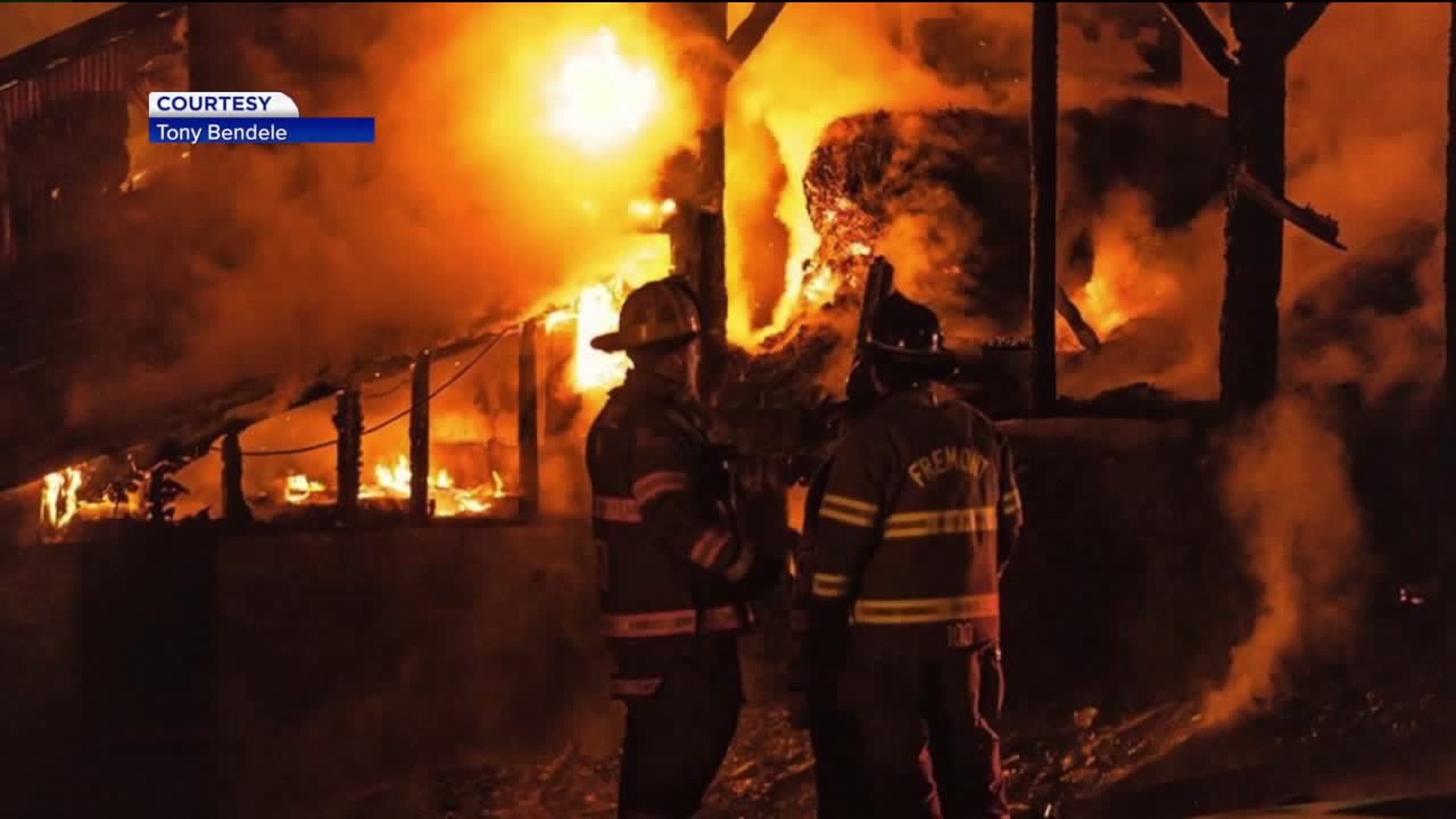 Fire Crews Battle Barn Fire in Snyder County