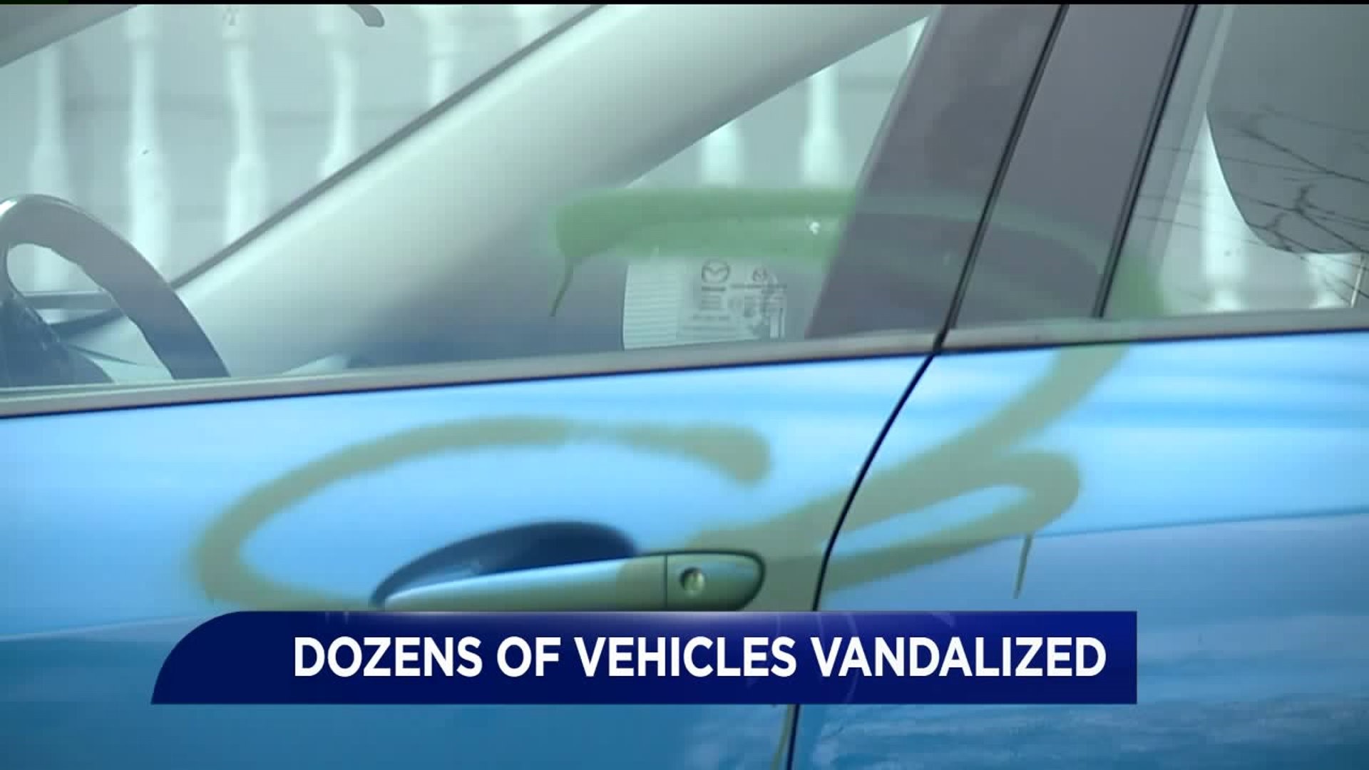 Dozens of Vehicles Vandalized
