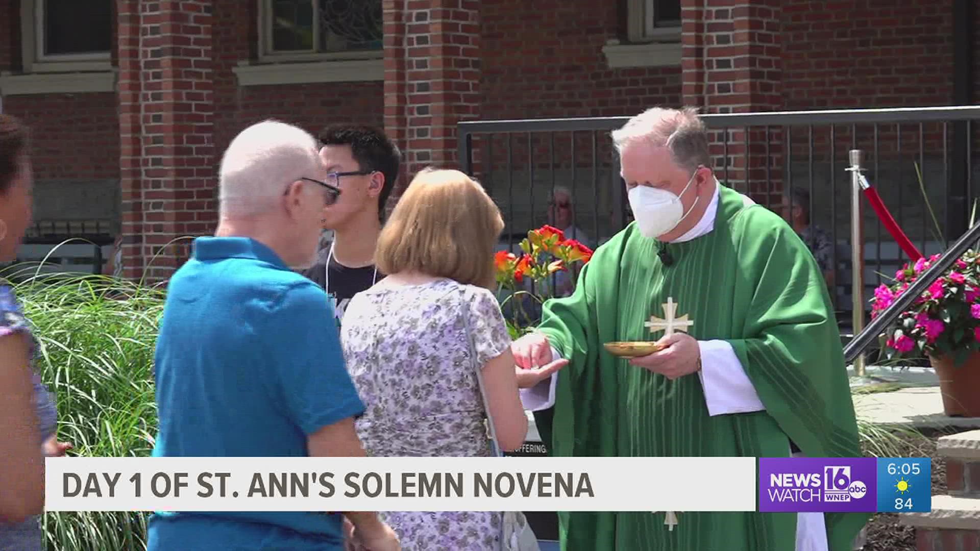 The Novena will take place over the next 9 days here at St. Ann's Monastery and Shrine Basilica in Scranton.