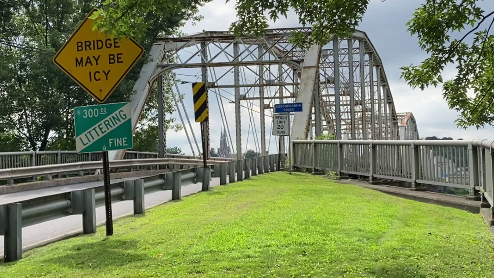 The bridge will be closed beginning on Monday morning.