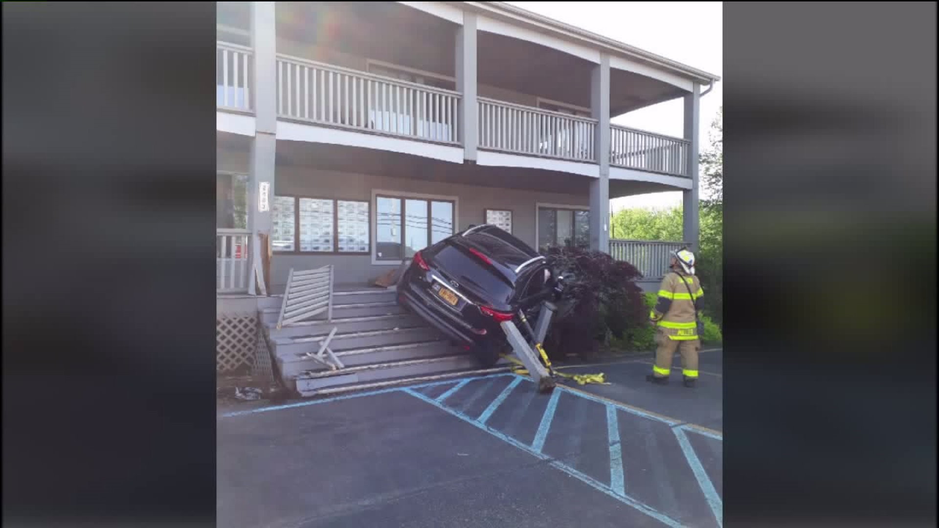 Vehicle Crashes Into Building