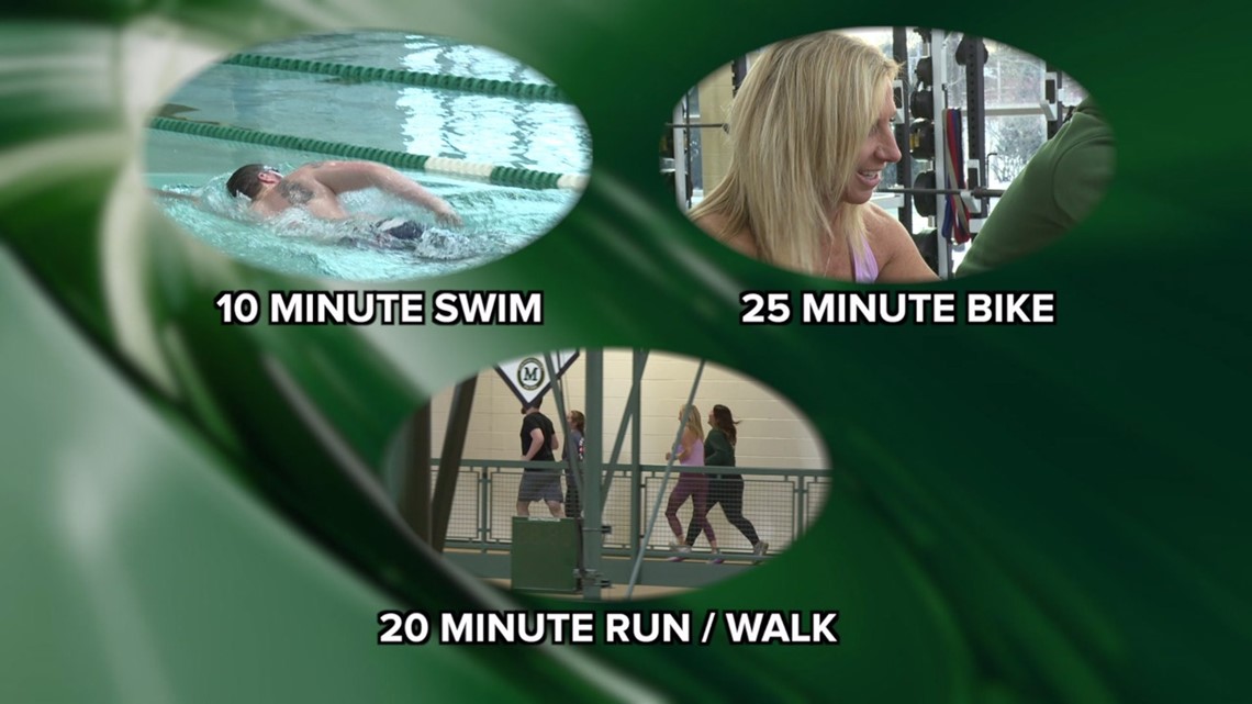 Splash, spin, sprint — Familyfriendly indoor triathlon races into