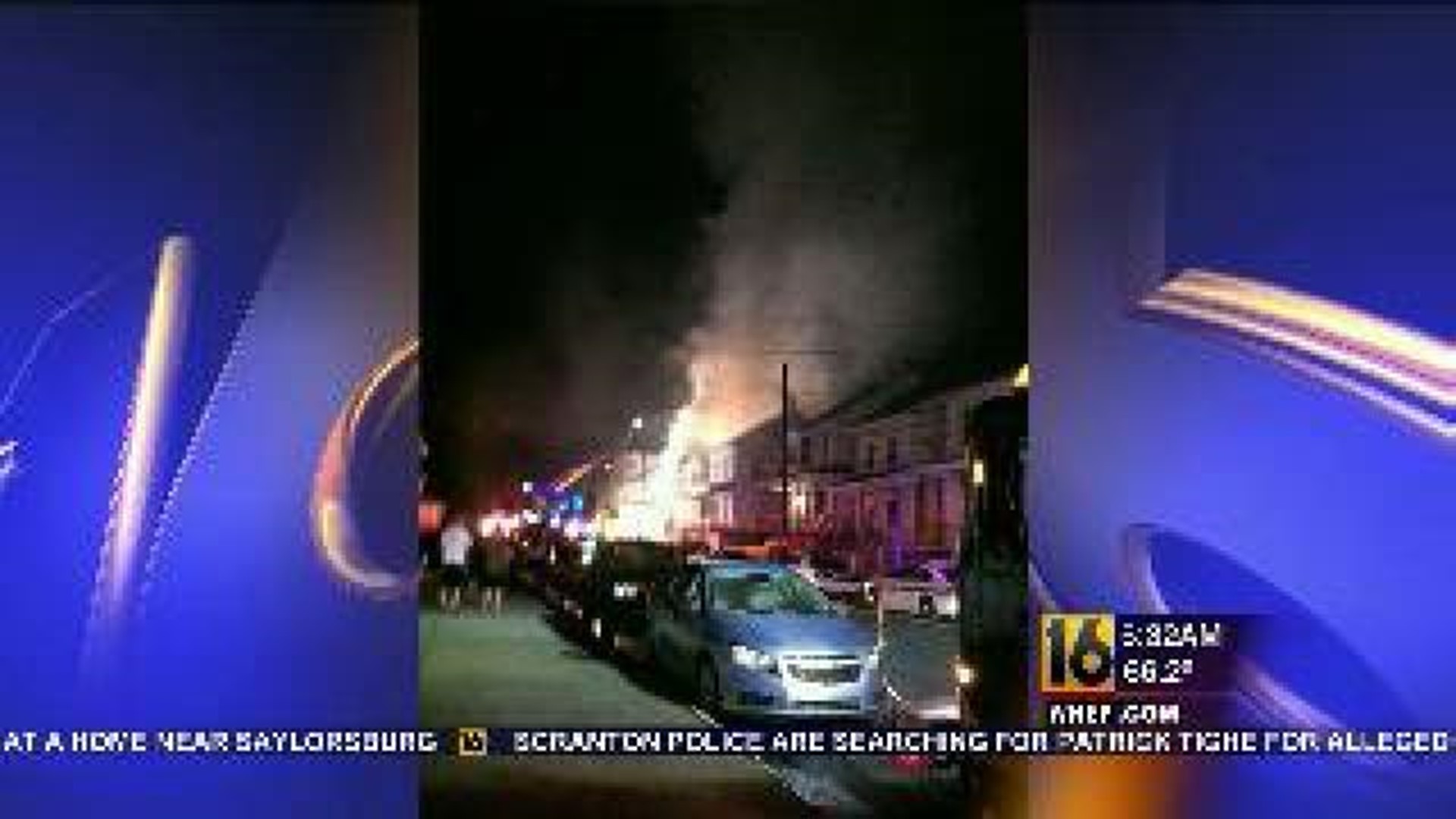Firefighters Battle Fire in Two Homes