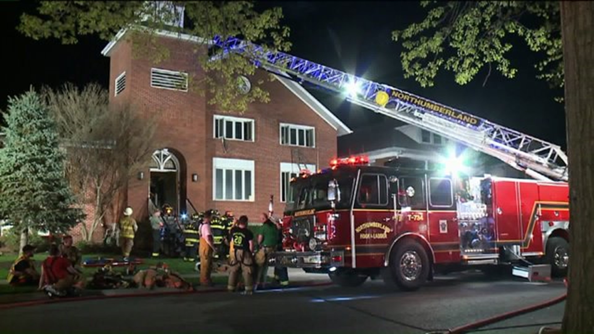 Crews Battled Church Fire