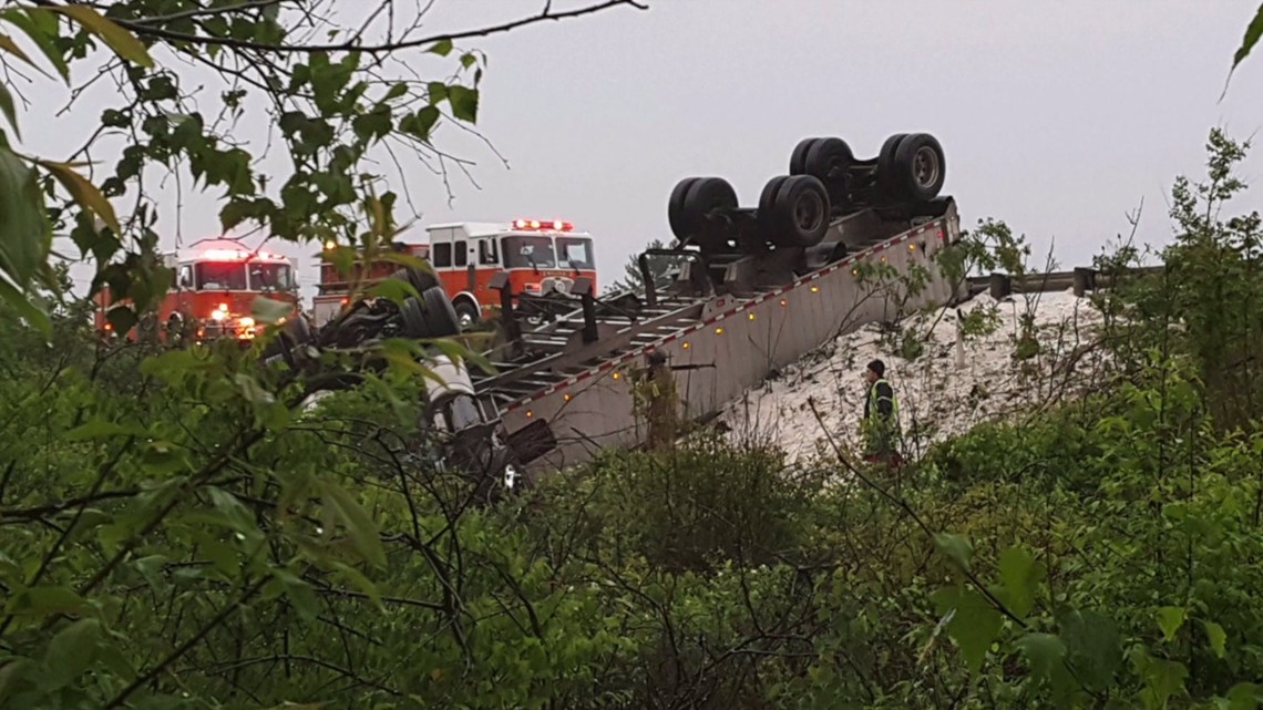 Driver Cut From Cab Following Tractor Trailer Crash on I-81 in Luzerne ...