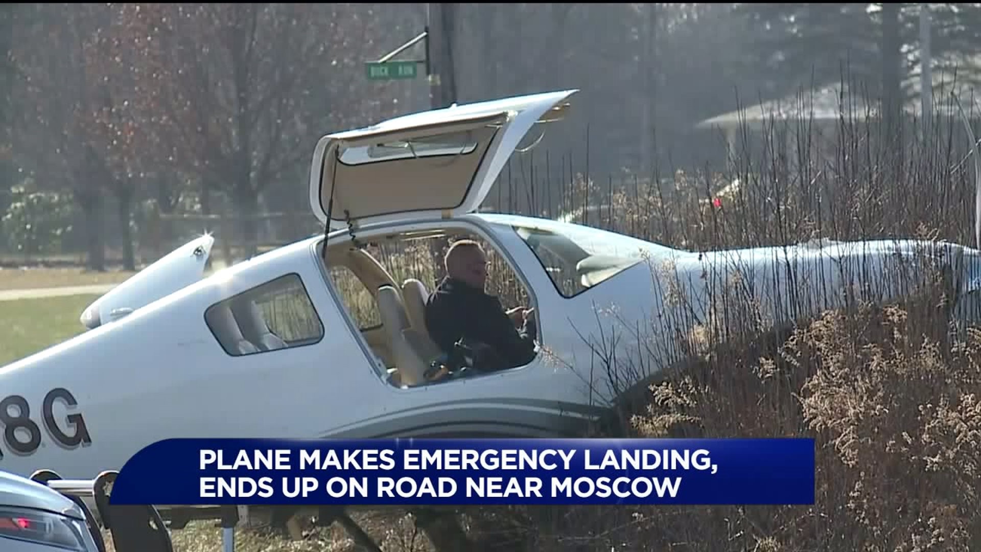 Small Plane Lands on Road in Lackawanna County