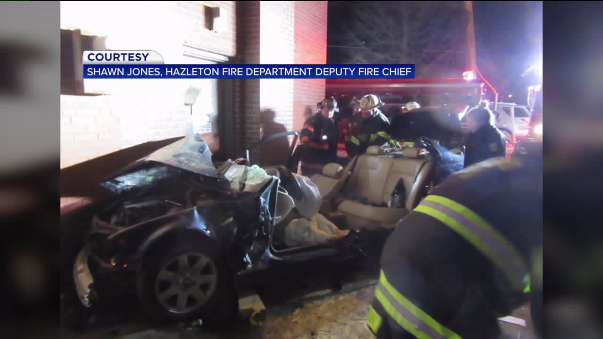 Car Slams into Former Hospital During Police Chase