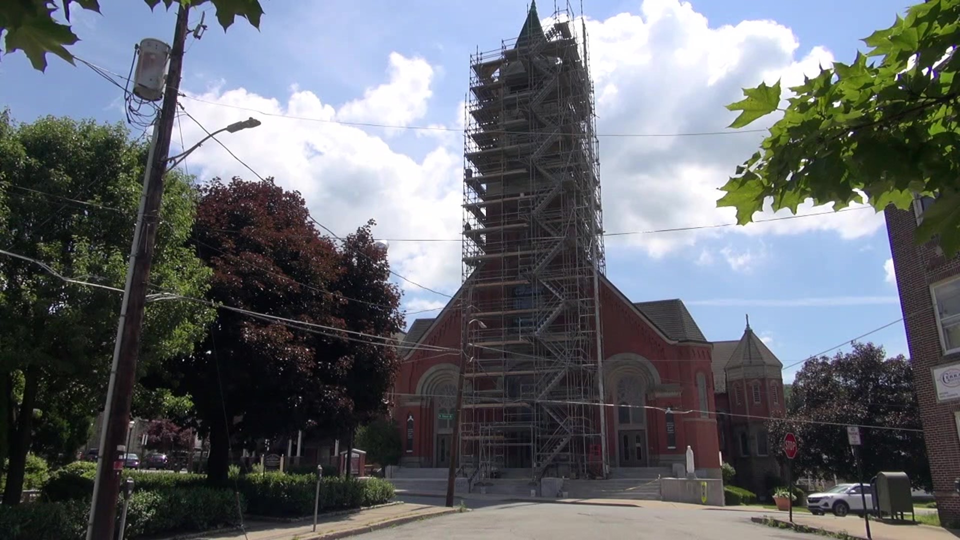 Workers are restoring a 150-year-old church in Carbondale. Not only is it one of the oldest buildings in the Pioneer City, it's also the tallest.