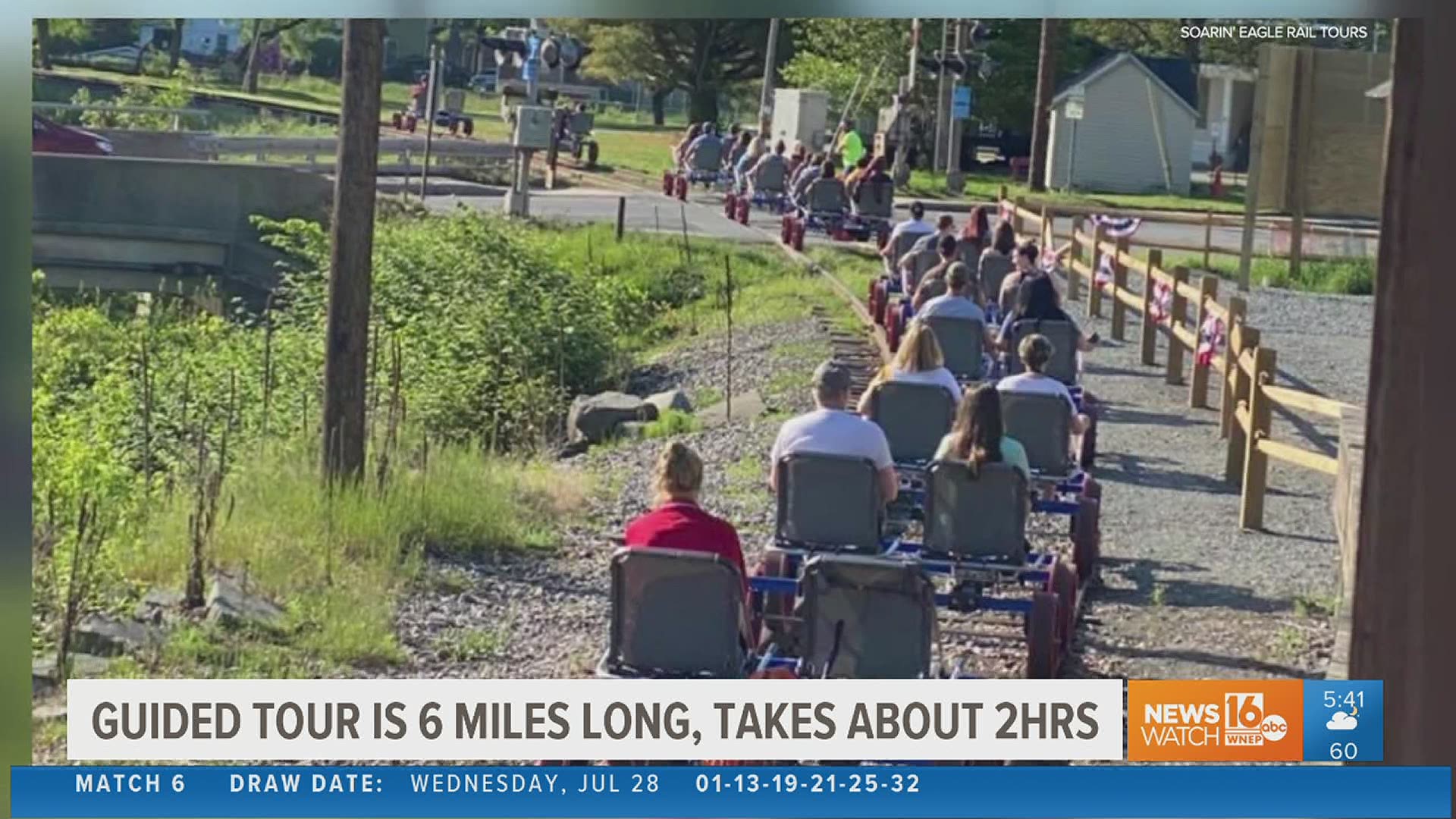 It's a way to get some exercise and soak in our area's amazing scenery at the same time. Newswatch 16's Ryan Leckey took Soarin' Eagle Rail Tours for a spin.