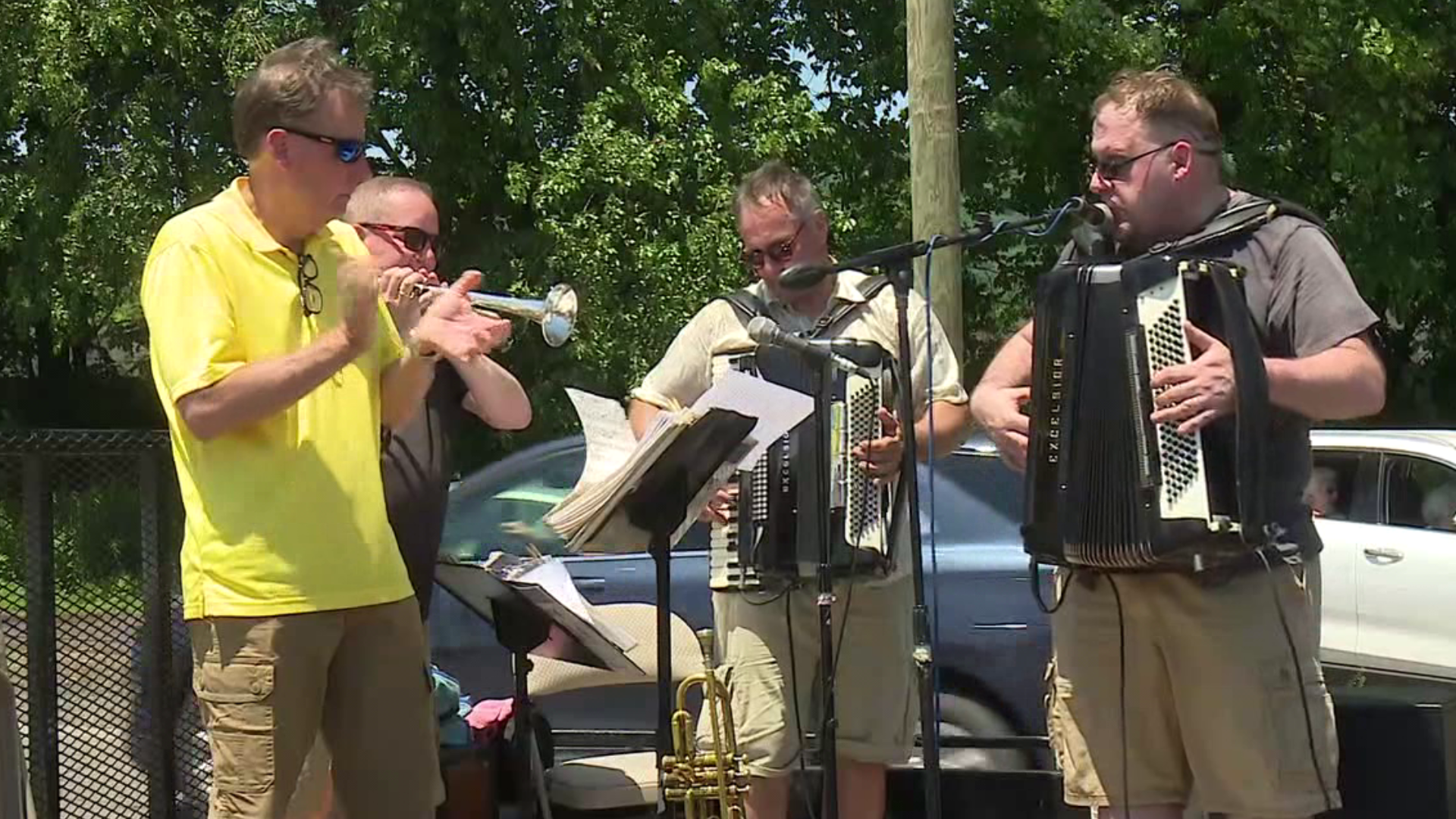 Music was brought to the residents of Swoyersville on Sunday afternoon.