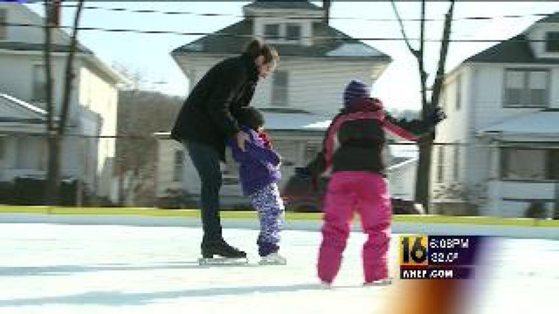 Folks Flock to Ice Rink for Opening