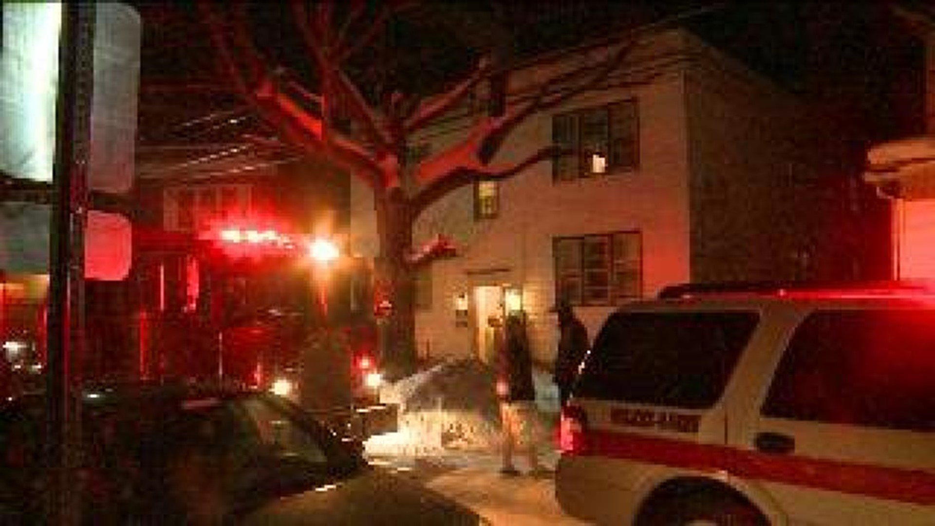 Fire Forces Residents Out into Cold Weather