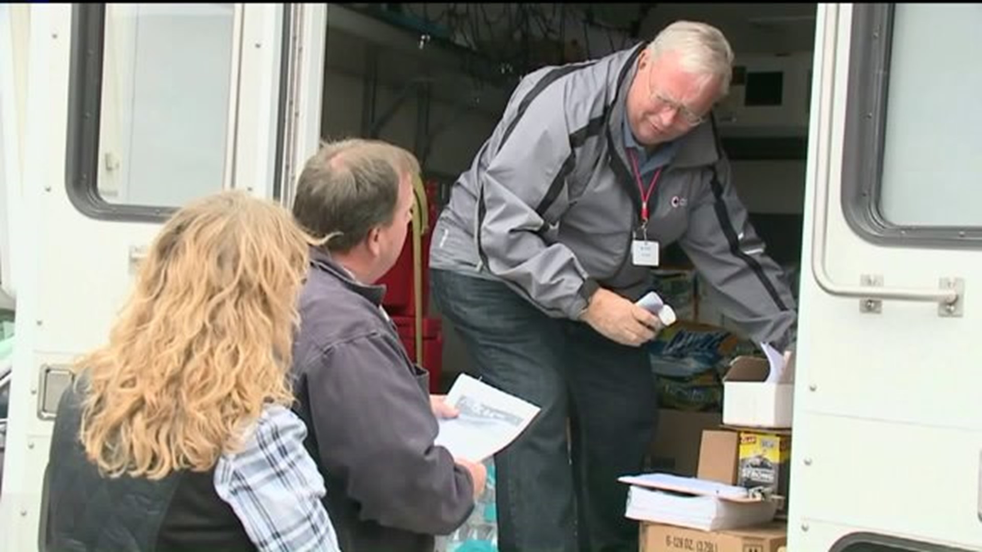 Disaster Relief Center Set up for Flood Victims