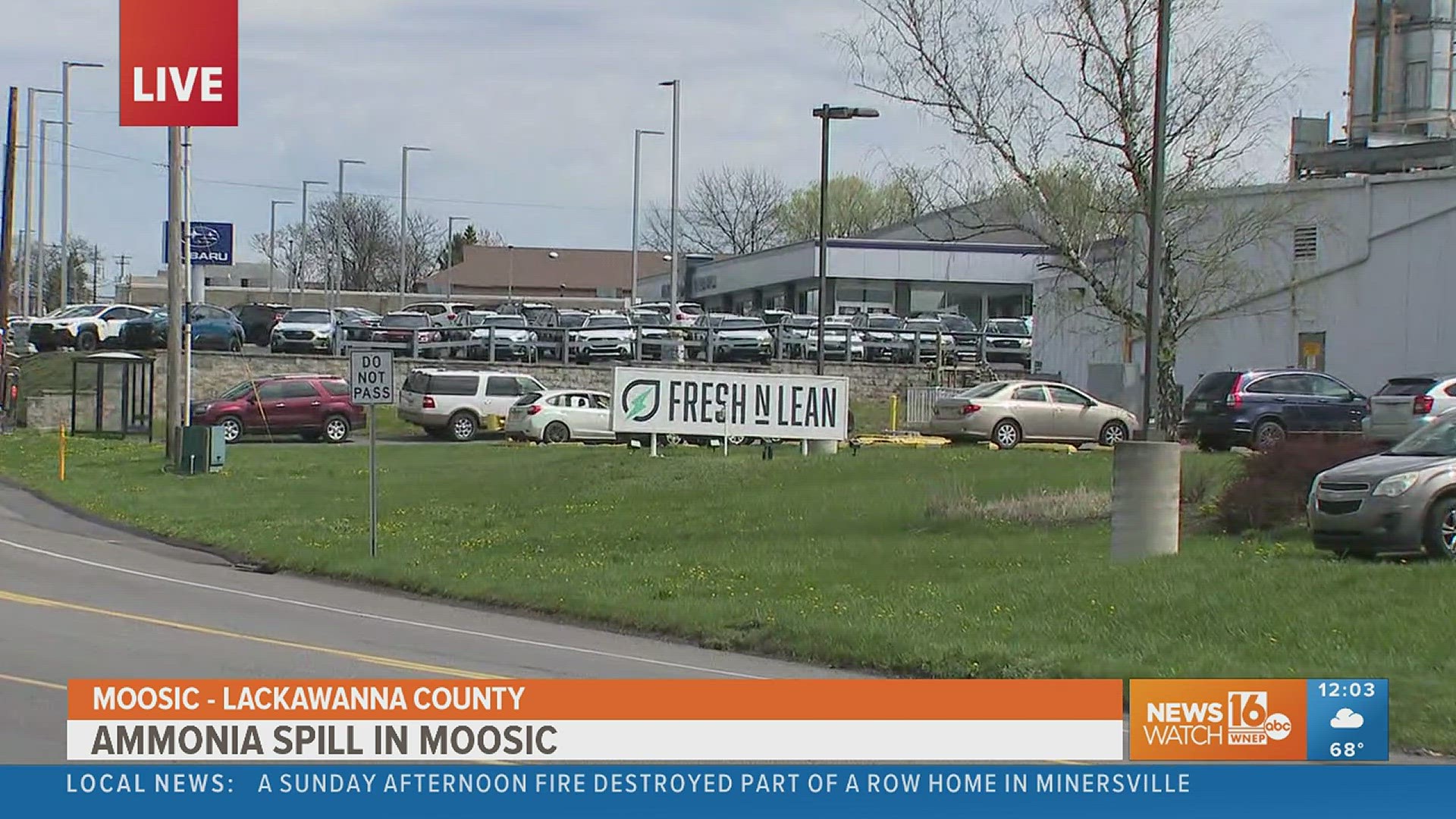 It happened Monday morning at Fresh N Lean, a factory that makes prepared foods for schools and other facilities.