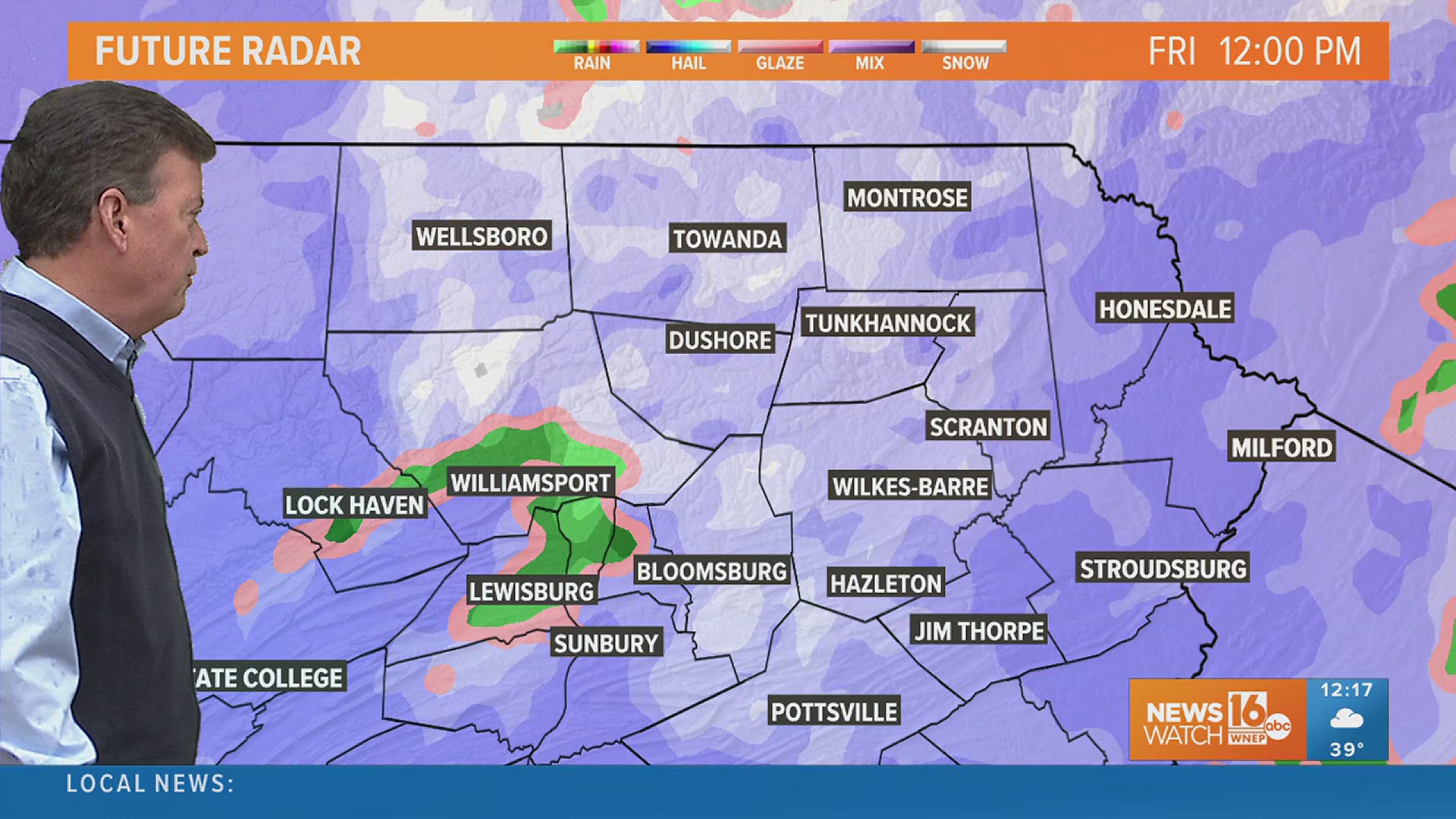 Chief Meteorologist Kurt Aaron has the latest update on how much snow we can expect Thursday into Friday.