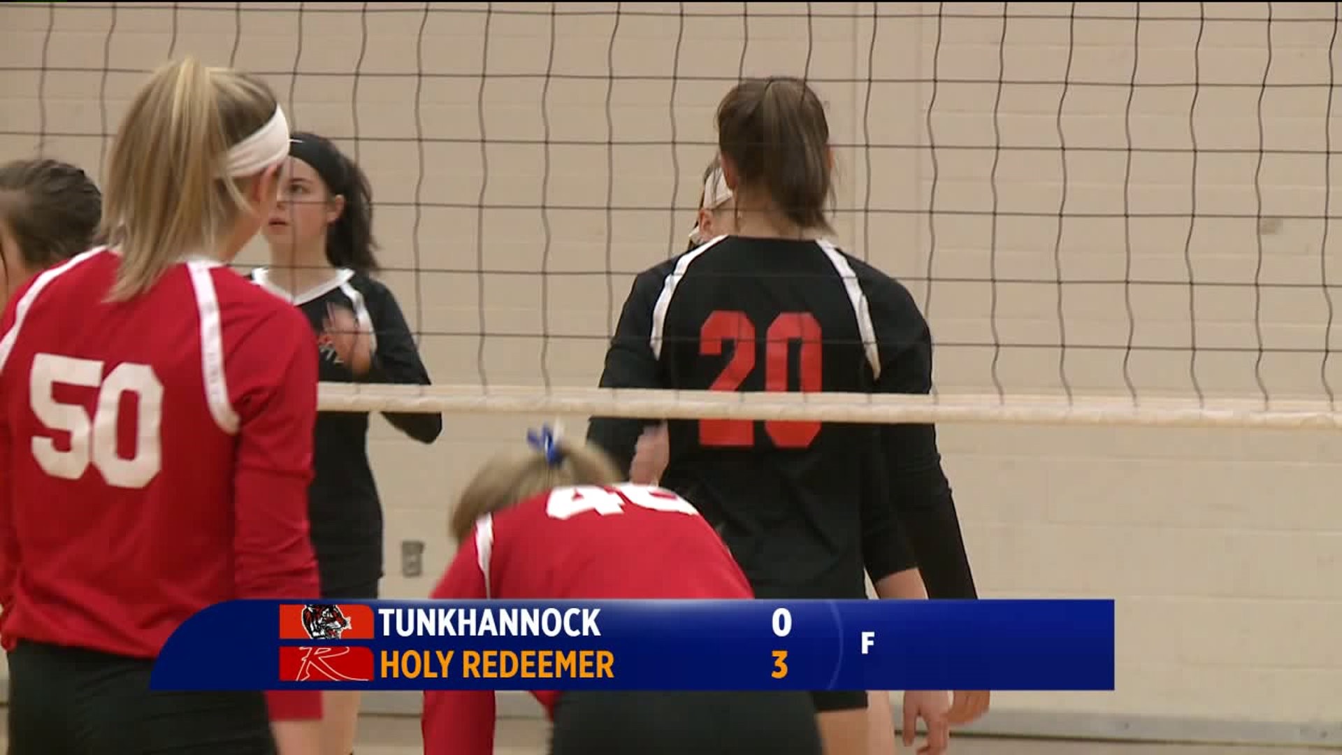 Holy Redeemer girls volleyball vs Tunkhannock