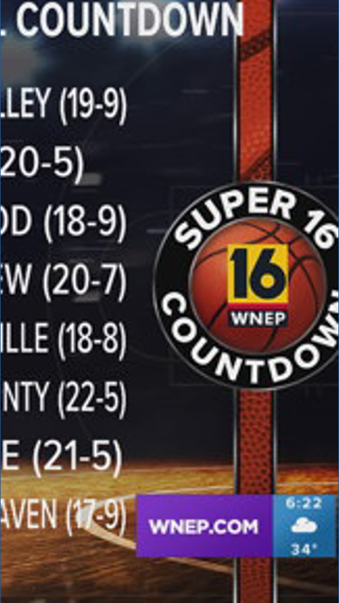 Super 16 Final Basketball Countdown 2025-2026 Season | wnep.com