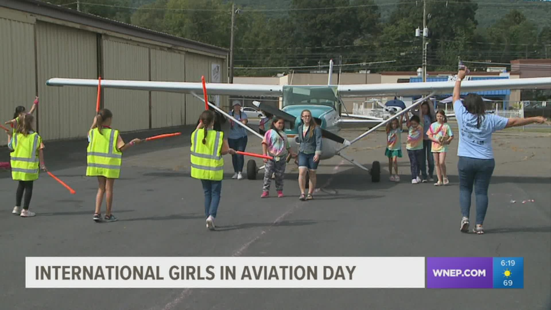 An event Saturday included static aircraft displays, STEM activities, and seminars for the future pilots in Luzerne County.