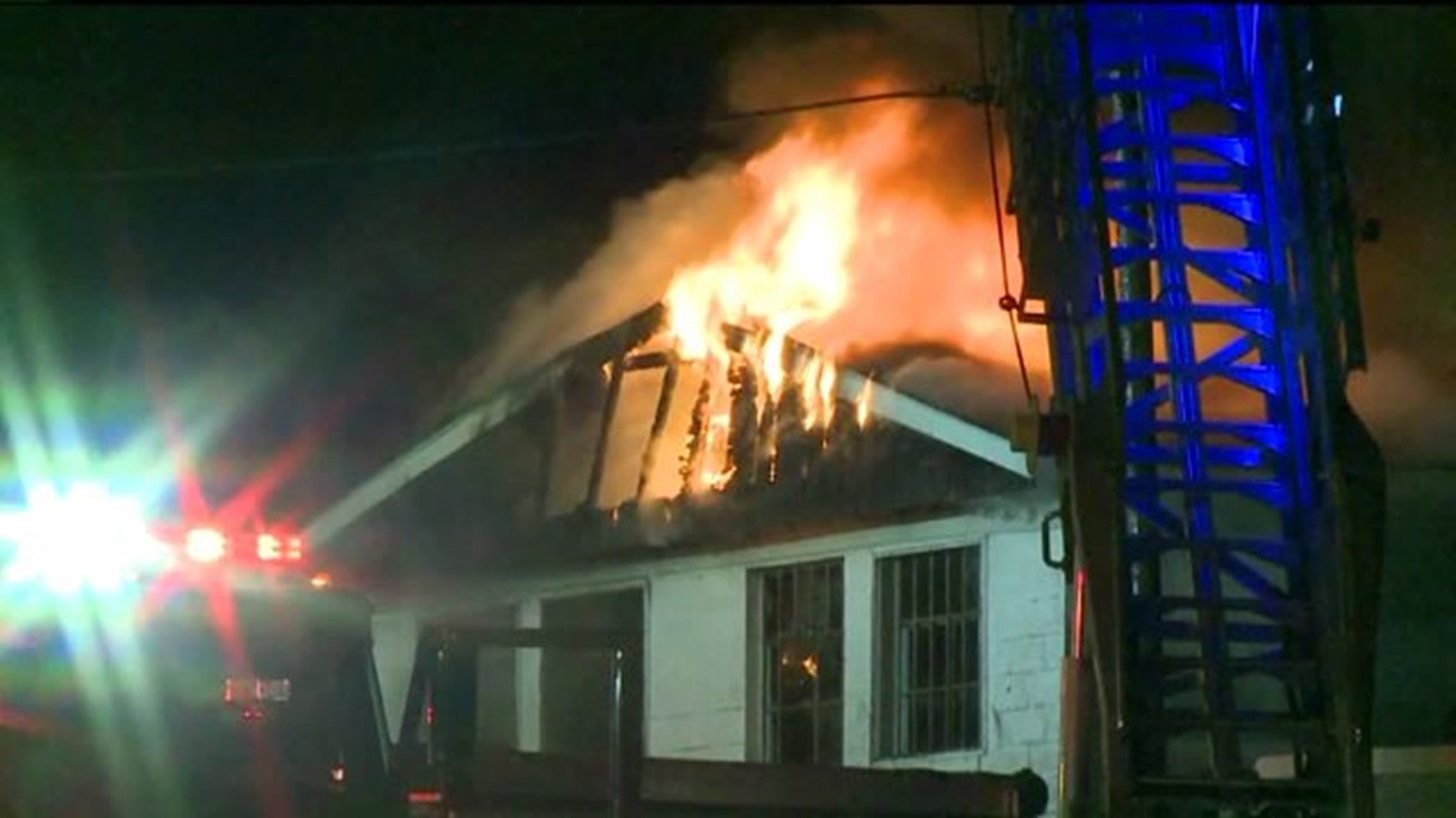 Business Gutted by Flames in Poconos