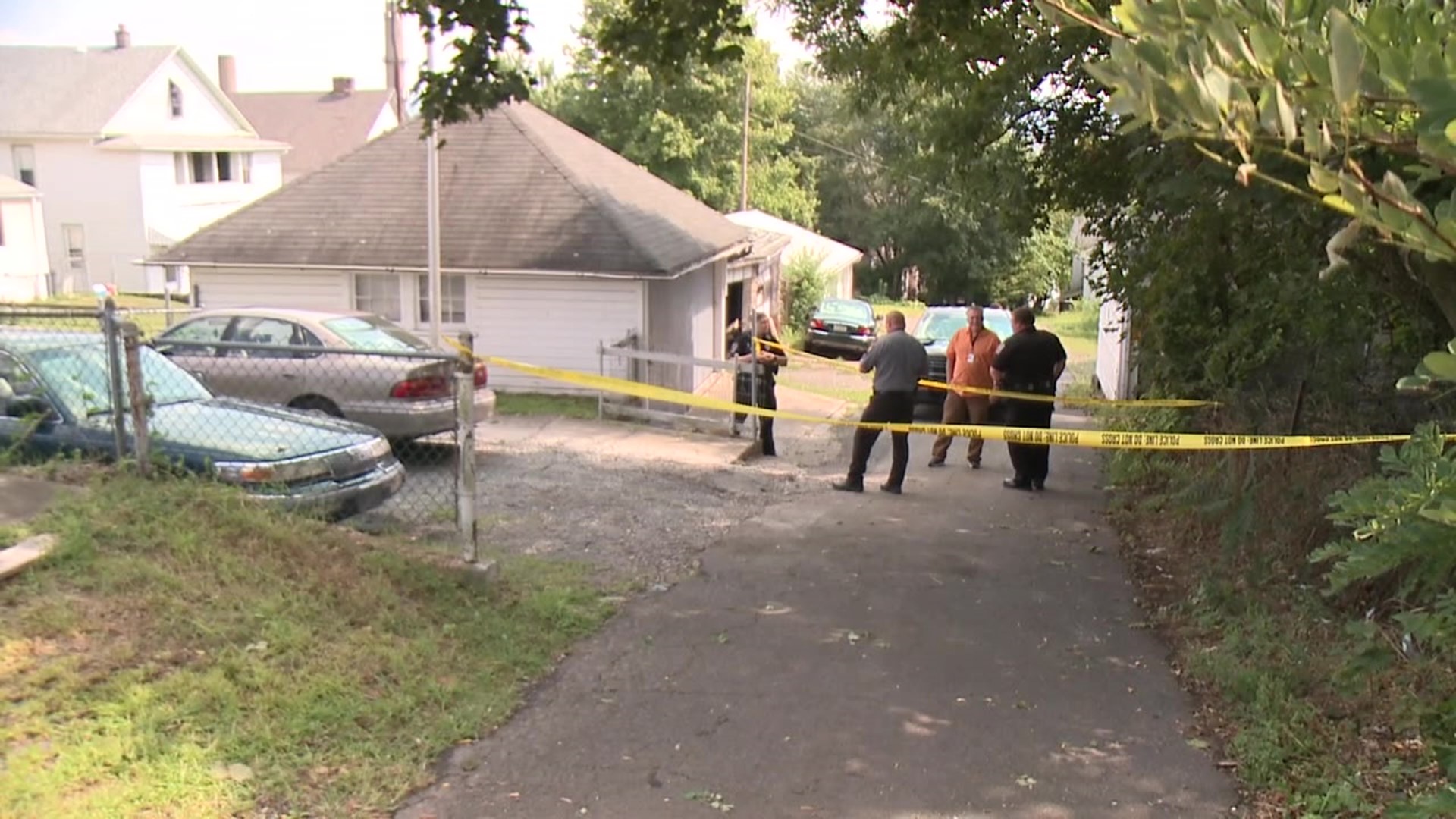 Officers were called to a home on Jeanette Street in Plymouth just after noon on Thursday for a report of a shooting victim.