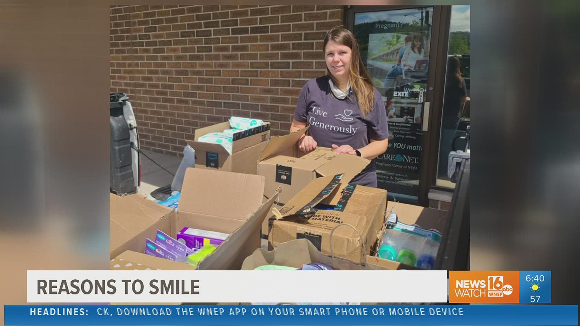 A local mom is helping future moms and dads-to-be with acts of kindness.
