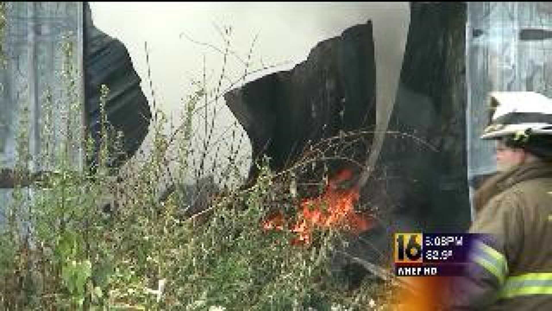 Tire Shed Destroyed in Fire