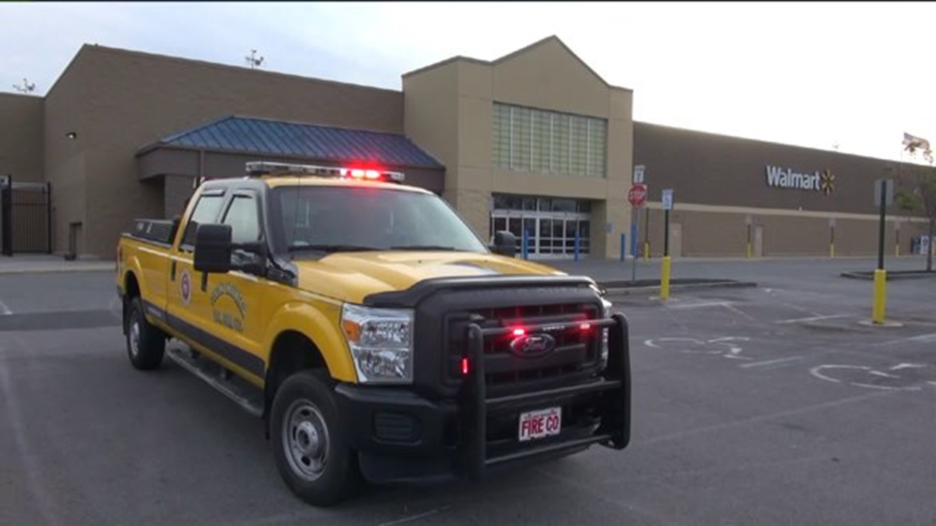Fire at Wal-Mart Store in Monroe County
