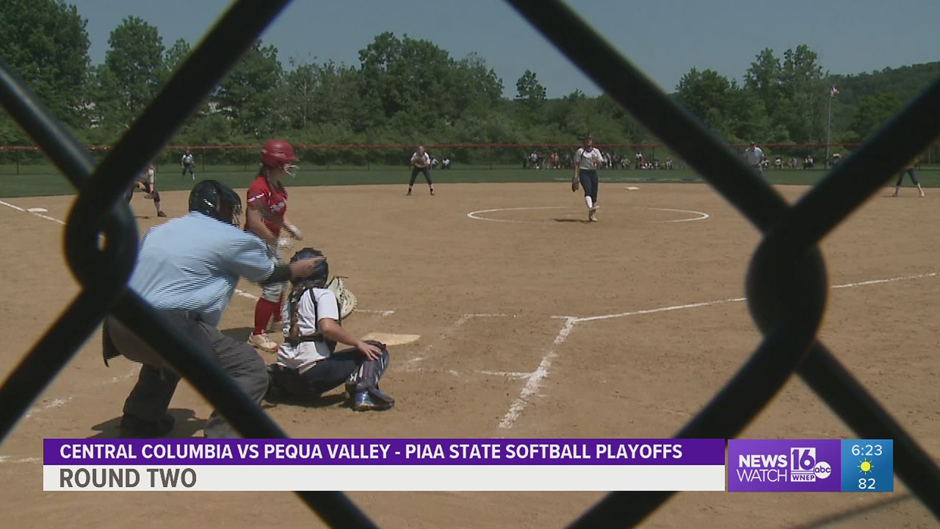 Central Columbia, behind pitcher, Mea Consentino blanked Pequea Valley 3-0 in the State softball playoffs.