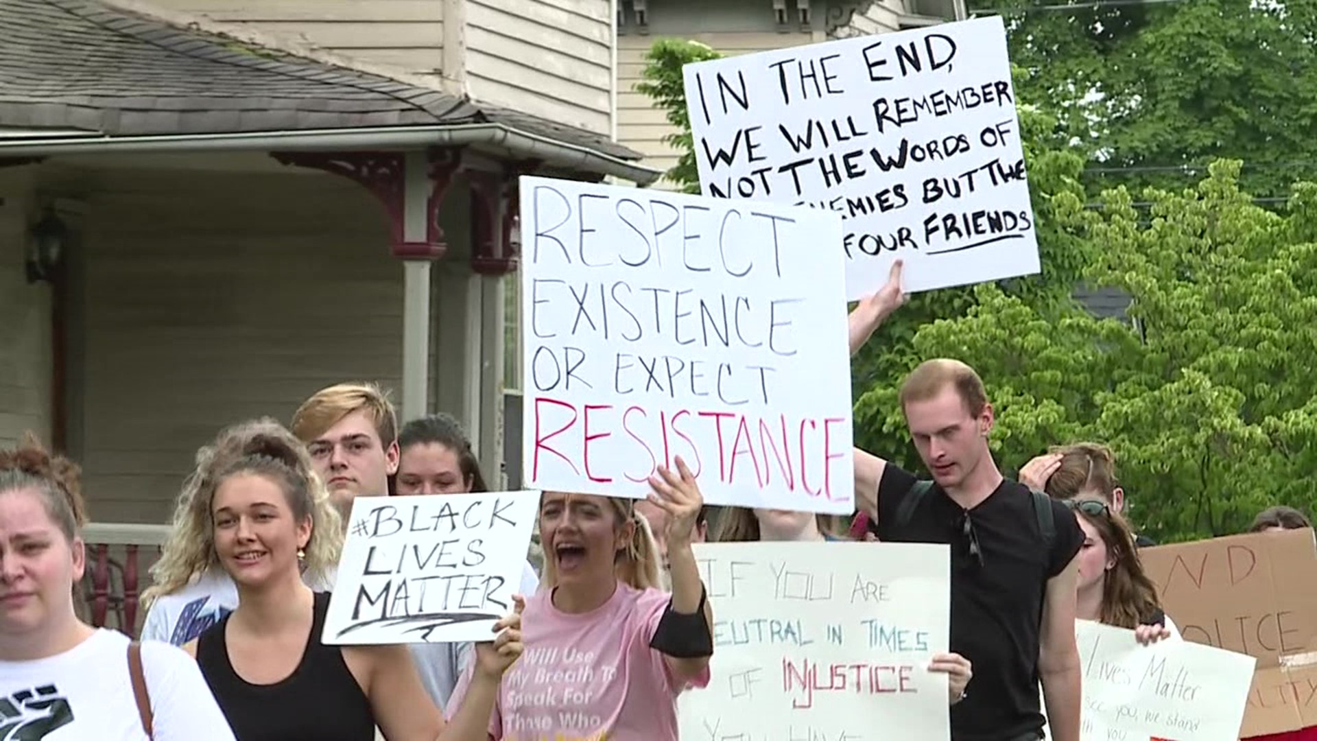 Marching against injustice, folks came out in Williamsport to end racism and hate speech in the aftermath of the death of George Floyd.