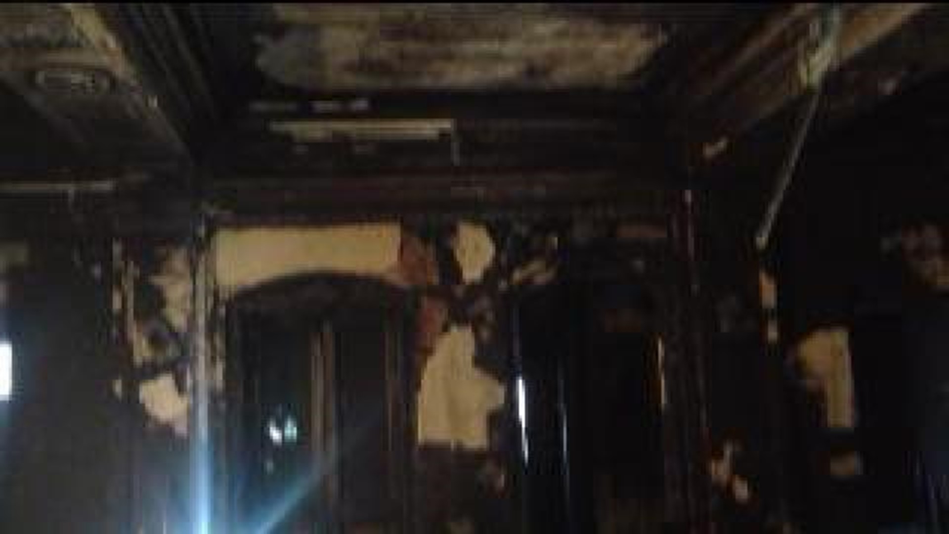 Historic Architecture Scorched By Flames in Wilkes-Barre