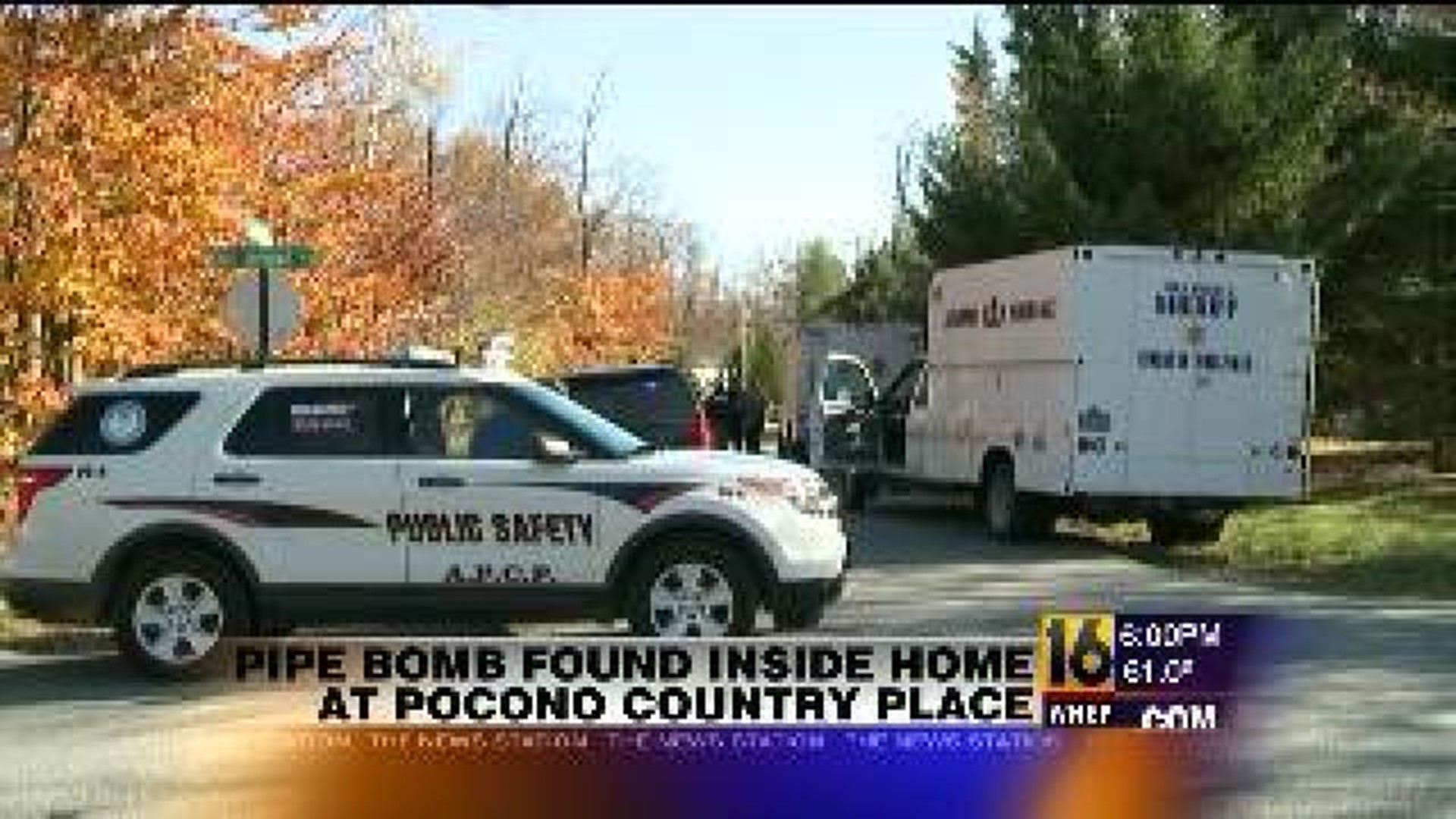 Pipe Bomb Found Inside Home