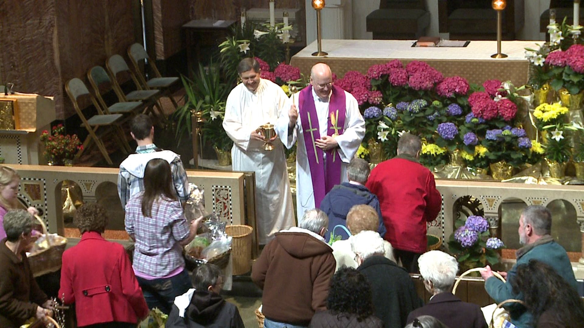 Easter Dinner Basket Blessing in Lackawanna County