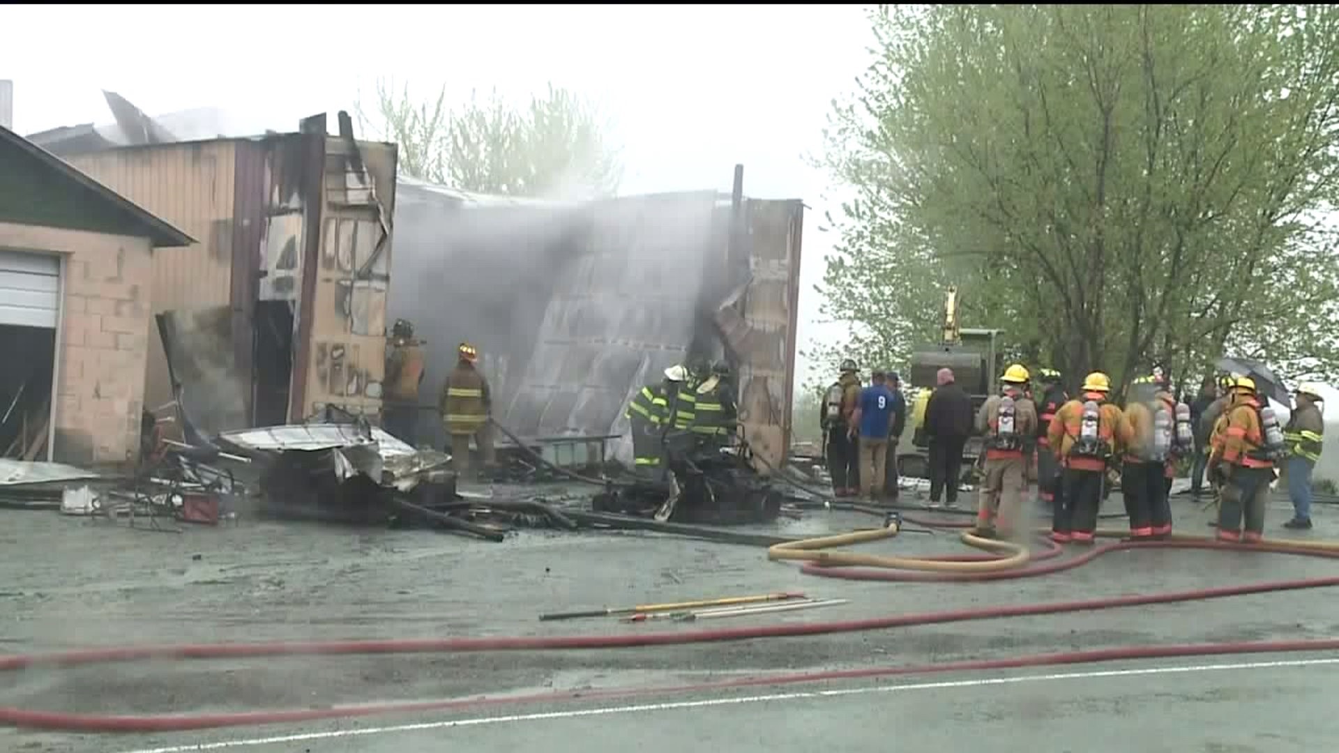Business Wrecked by Flames in Lackawanna County