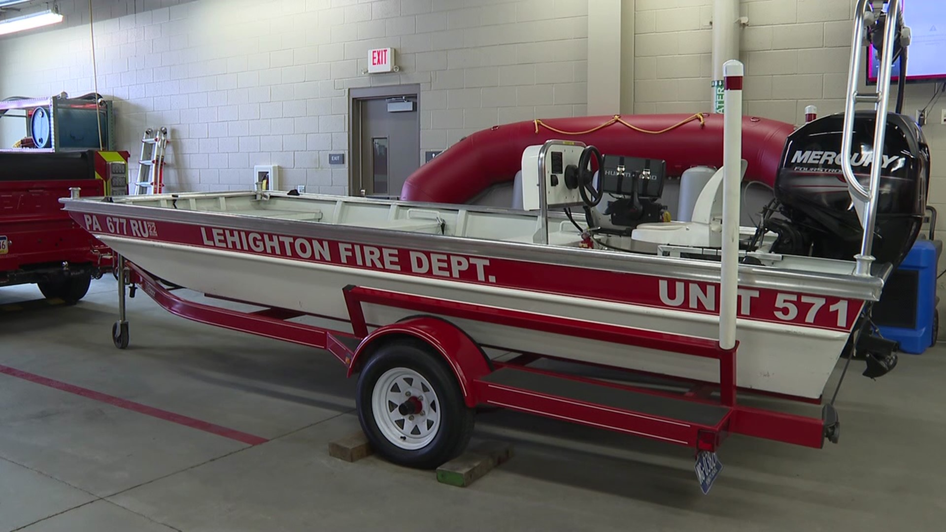 The Lehighton Fire Department is collecting used aluminum cans for the Water Rescue and Recovery team.