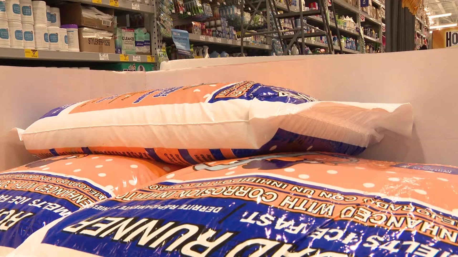 Some retailers are having a tough time keeping ice melt on the shelves as winter weather continues to impact our area.