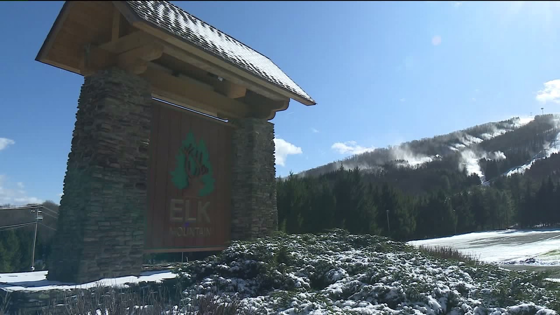 Early Snow Making at Elk Mountain