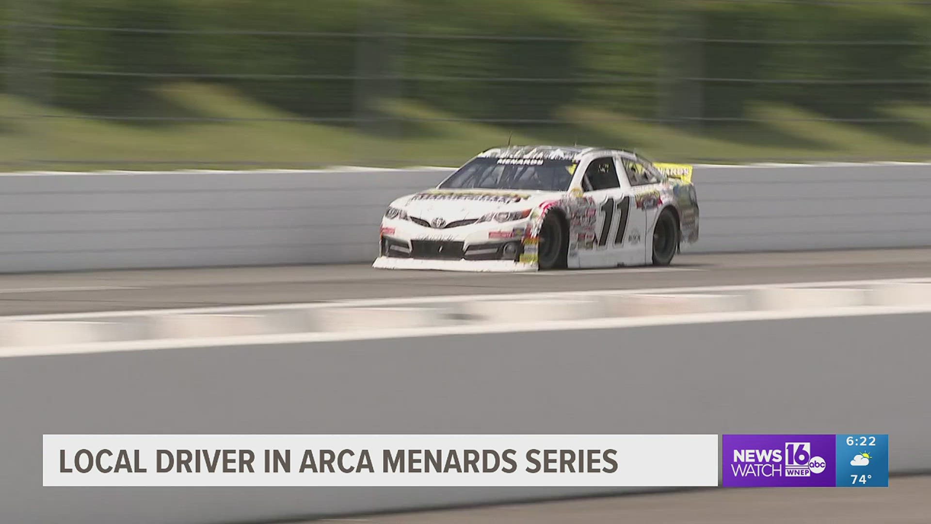 Moyer finished 19th in the 2022 ARCA Menards race at Pocono