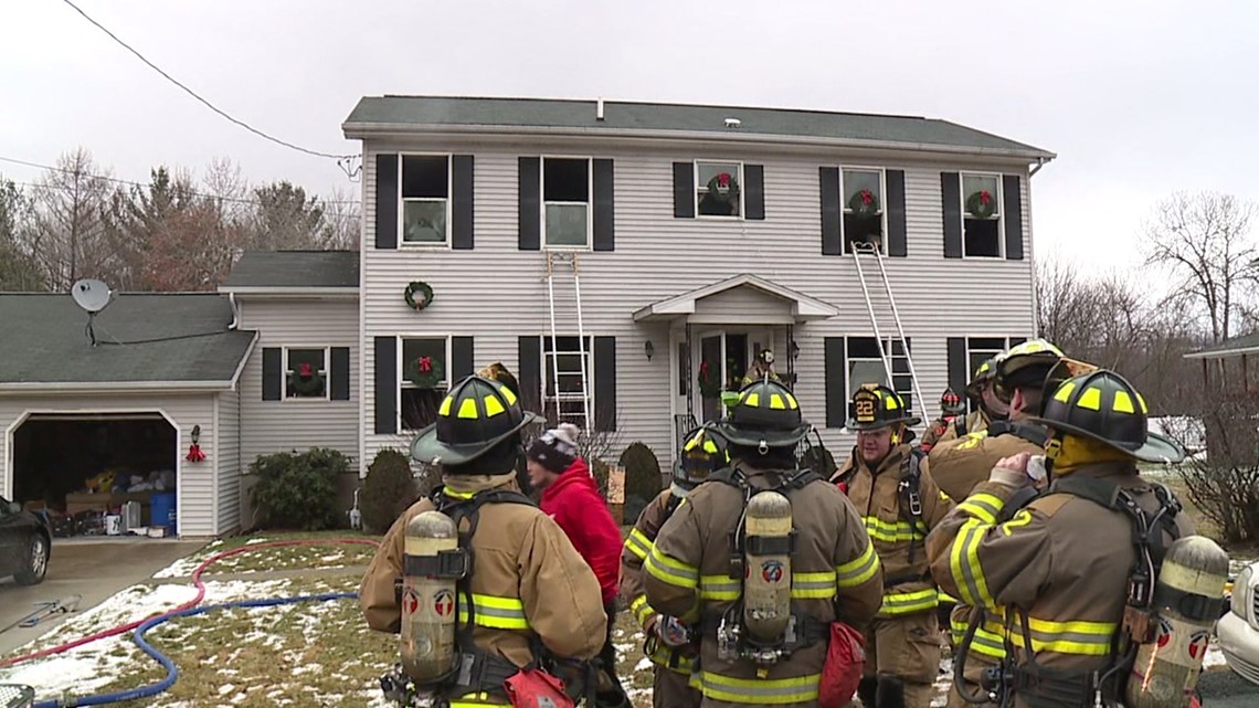Crews Battle Basement Fire in Olyphant