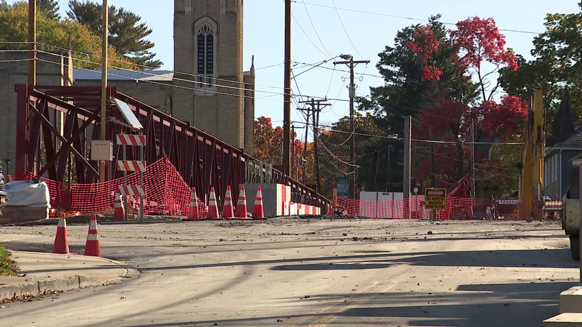 The Ridgeway Street bridge was built in the early 1930s. It was demolished last month. The project will take a year to finish.