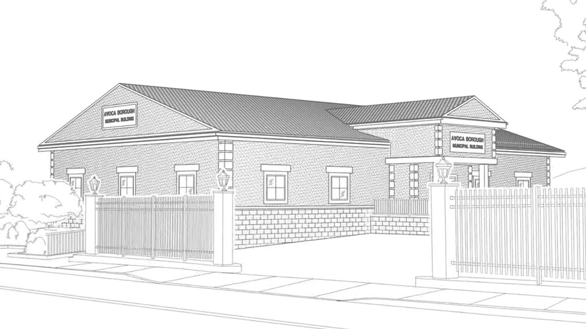 Construction Underway on New Avoca Borough Building