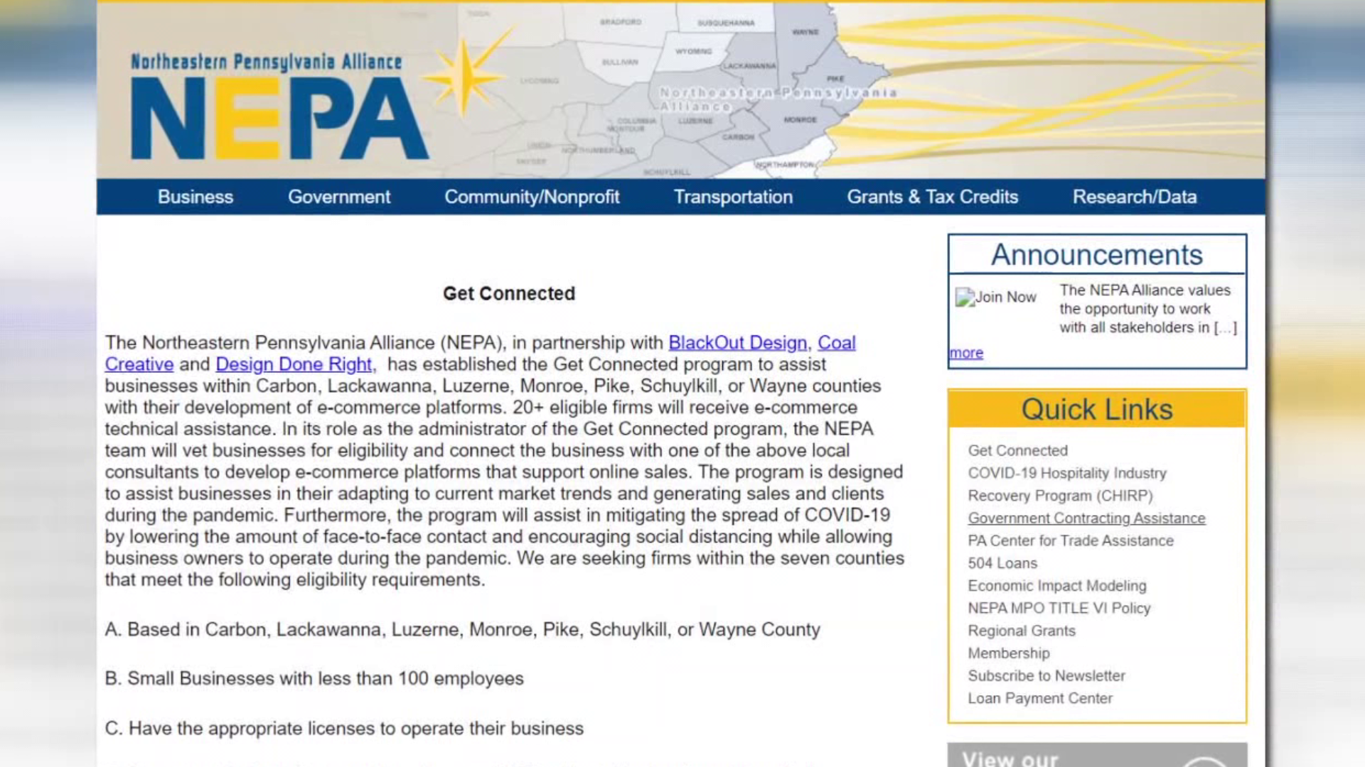 NEPA Alliance partnered with three local marketing agencies to help small businesses with their online presence.