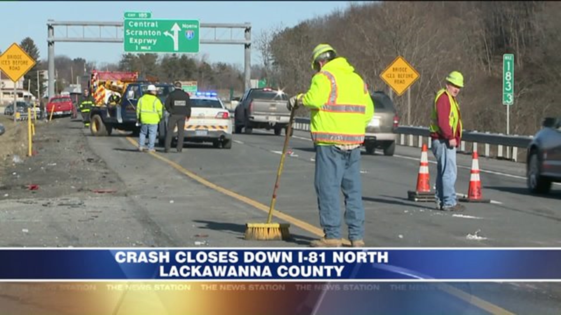 Multi-Vehicle Crash Slows Traffic Along Interstate 81 North Near Scranton