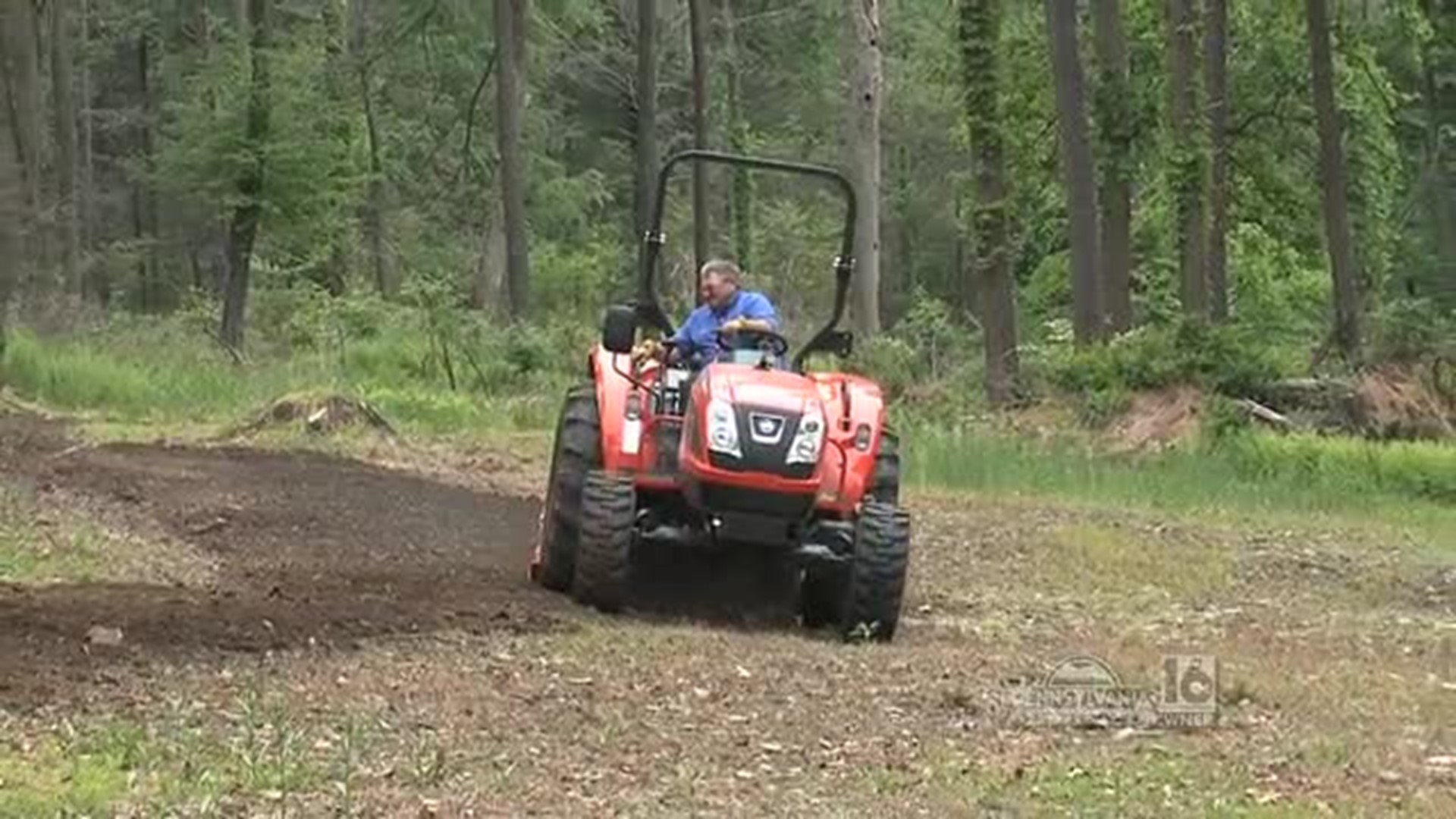 Making a food plot with Hoover Tractor