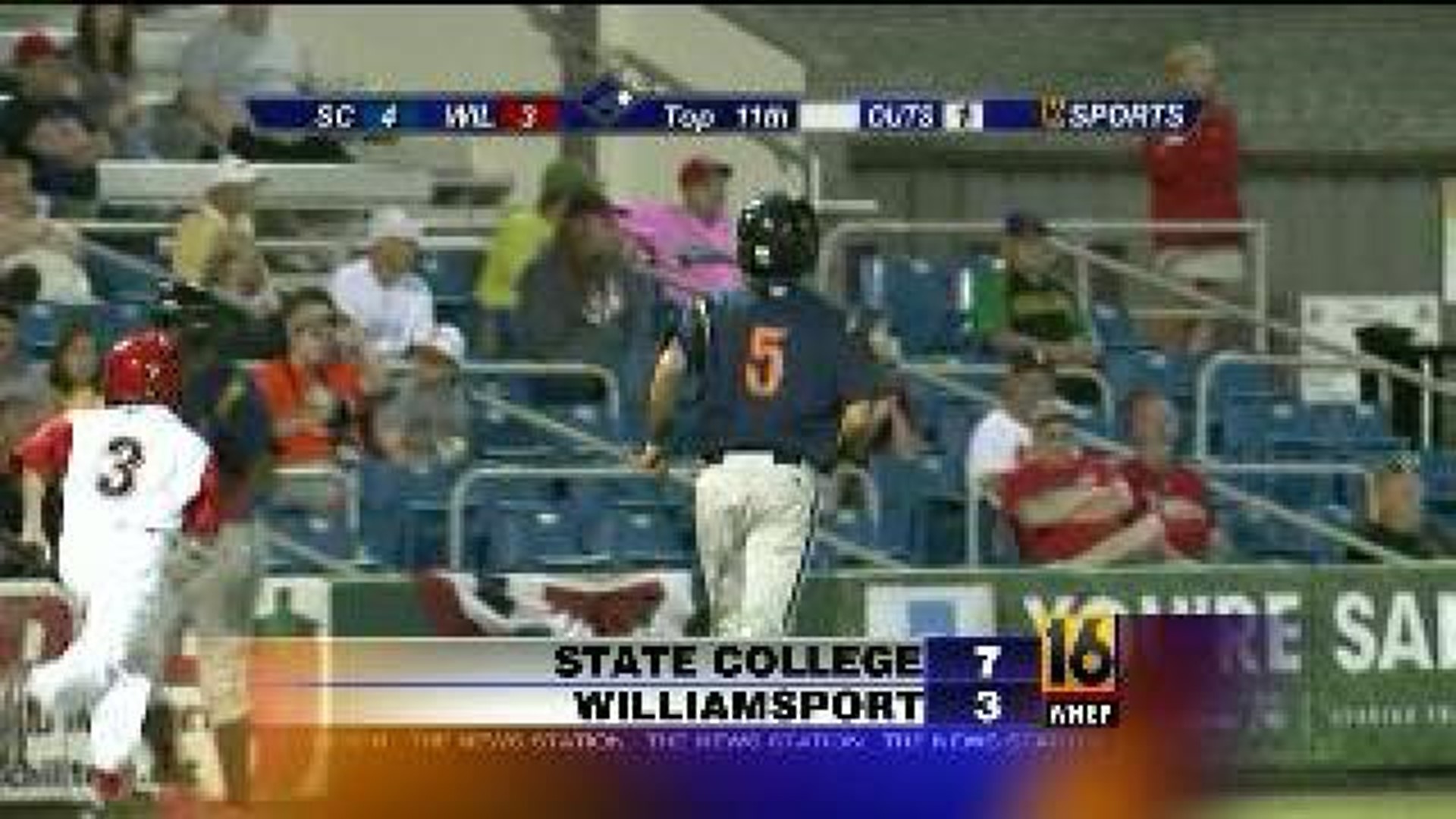 State College 7 Crosscutters 3 Final in 11 innings