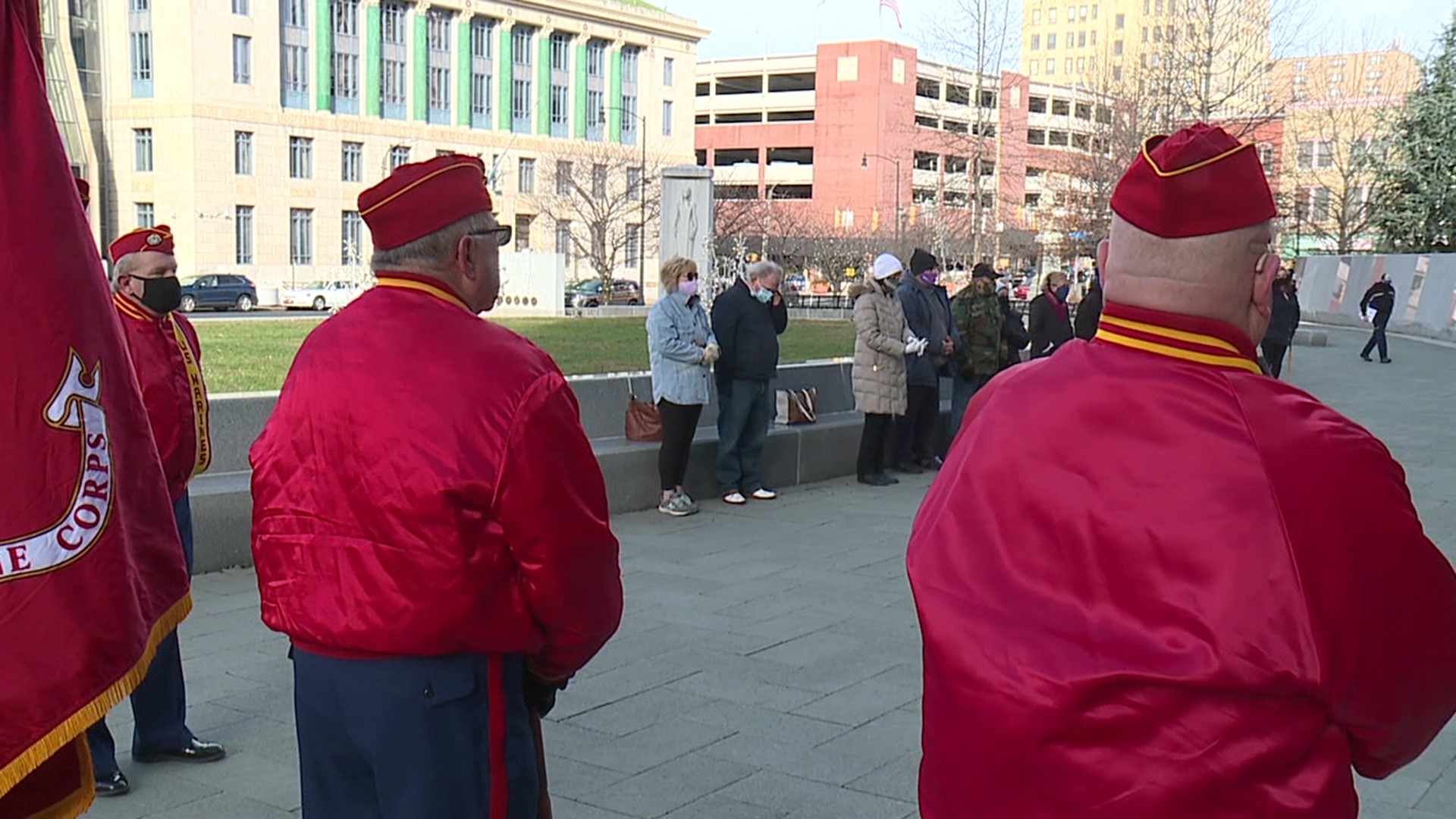 Folks gathered on Monday to remember 109 Lackawanna County residents on the 79th anniversary of the attack.