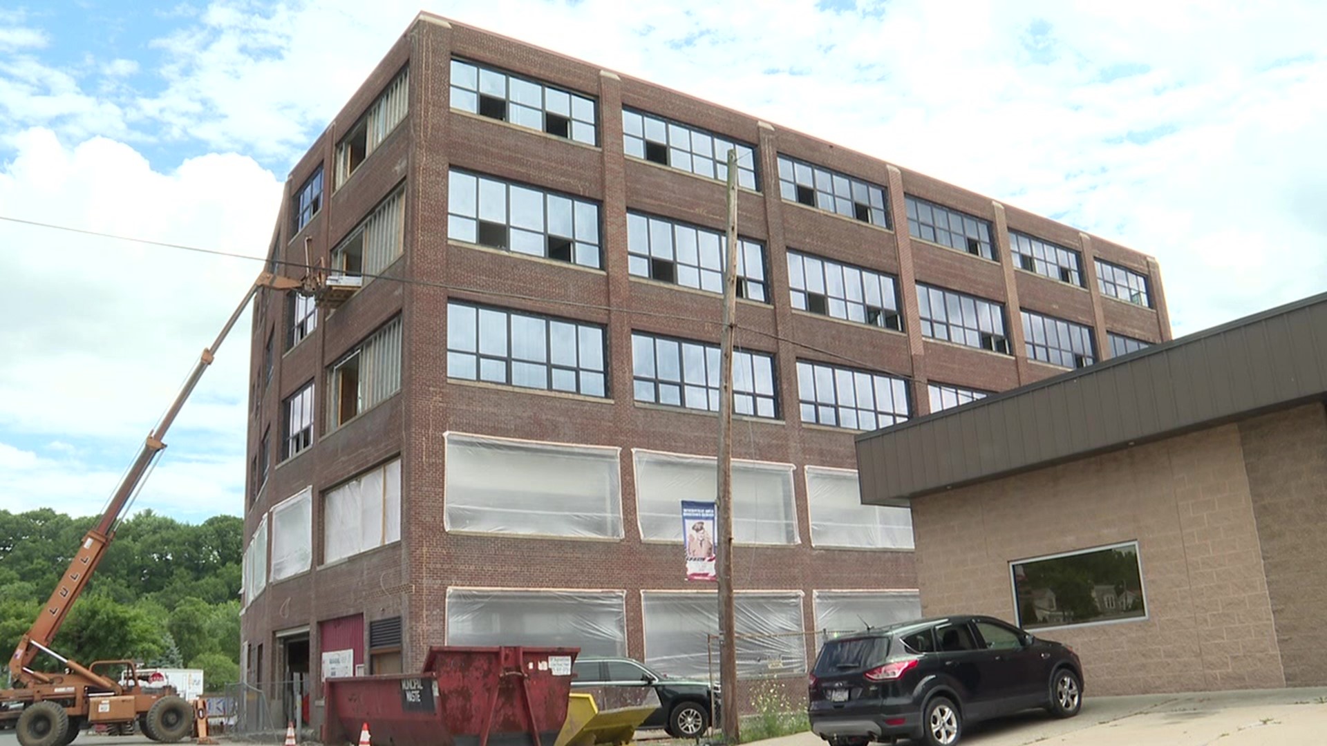 Historic building being renovated into senior lofts